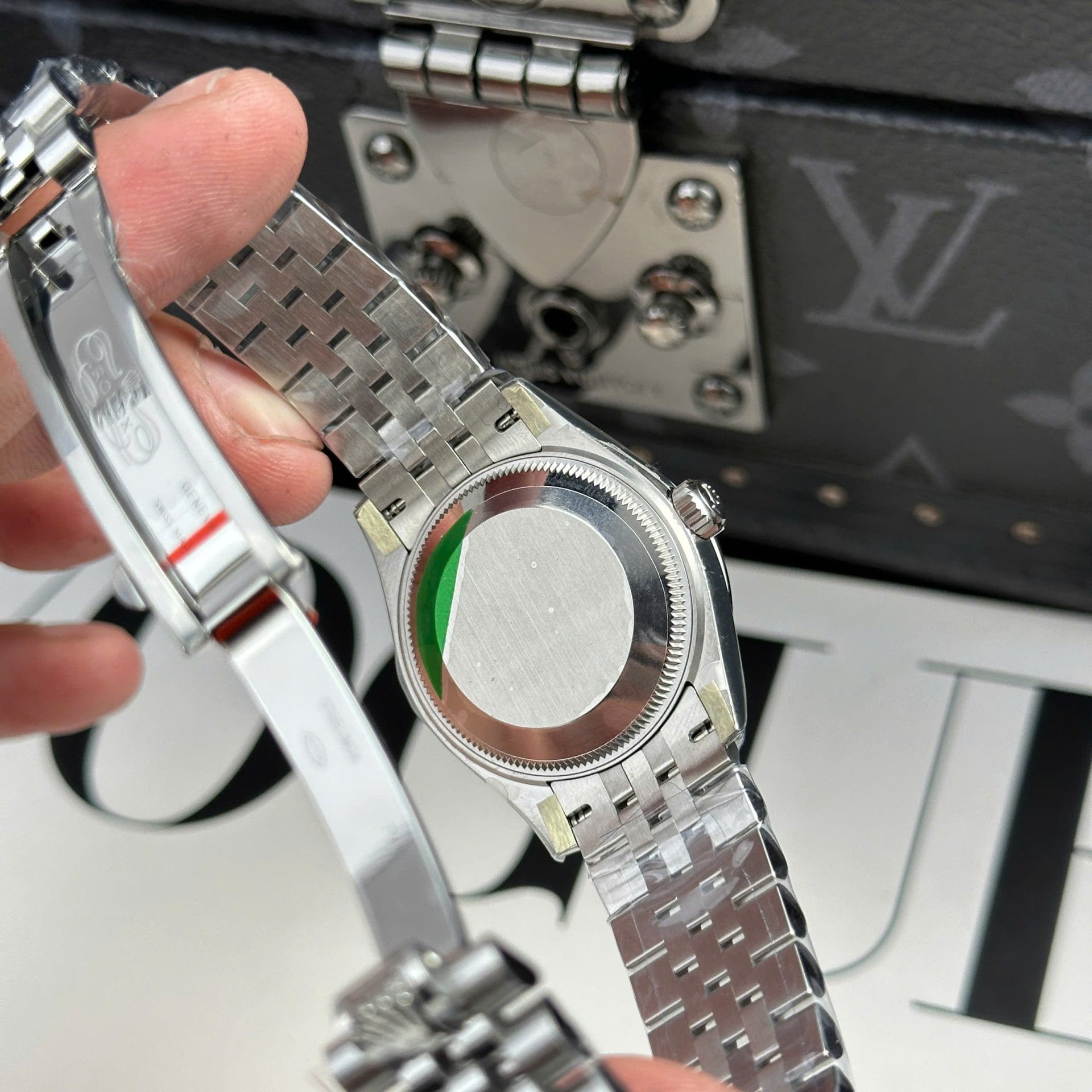 Rolex DateJust Super Clone Watch Dial Green Jubilee Strap THB Factory 31mm - Image 9