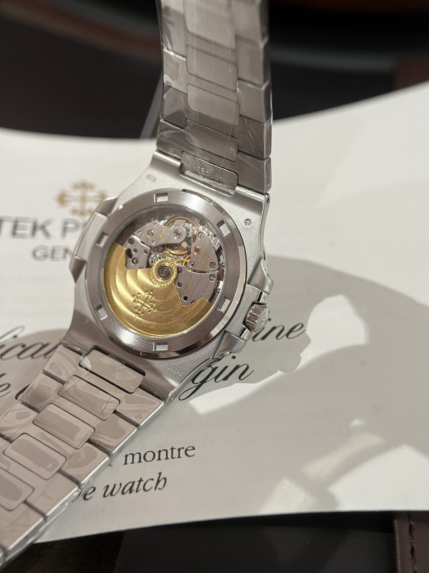 Patek Philippe 5726G Super Clone Watch Steel Strap Blue Dial 40.5mm - Image 6