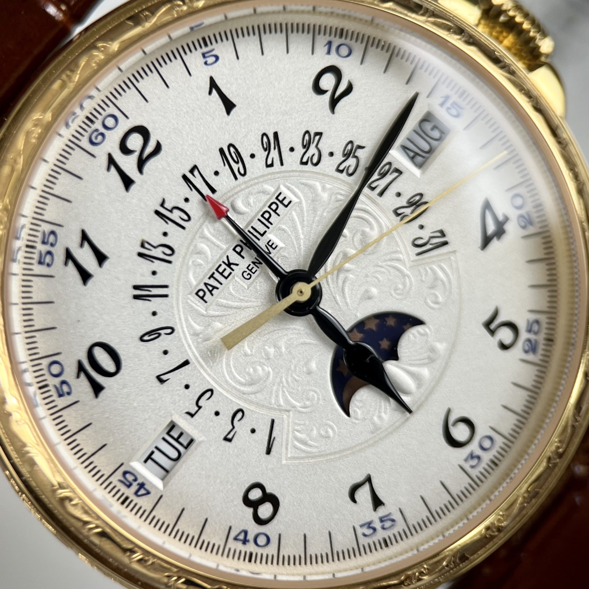 Patek Philippe Super Clone Watch Grand Complications 5160R Leather Strap 38mm - Image 4