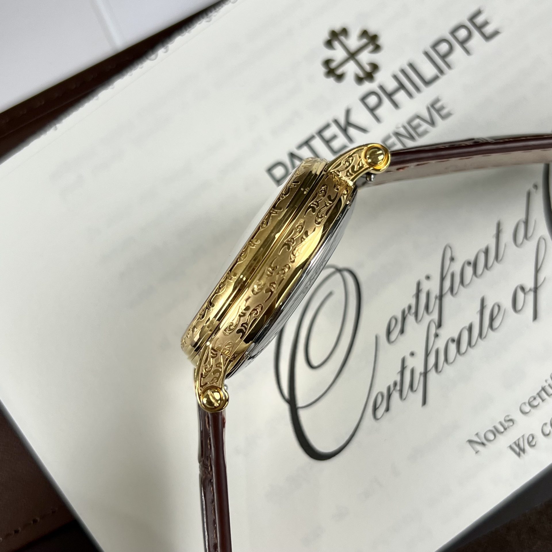 Patek Philippe Super Clone Watch Grand Complications 5160R Leather Strap 38mm - Image 6