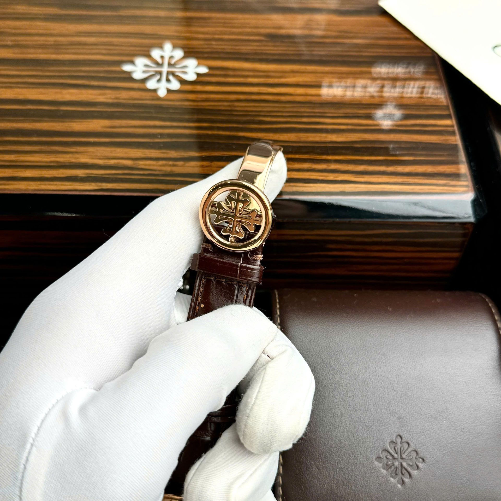 Patek Philippe Grand Complications 5270 Super Clone Watches White Dial Leather Strap 41mm - Image 7