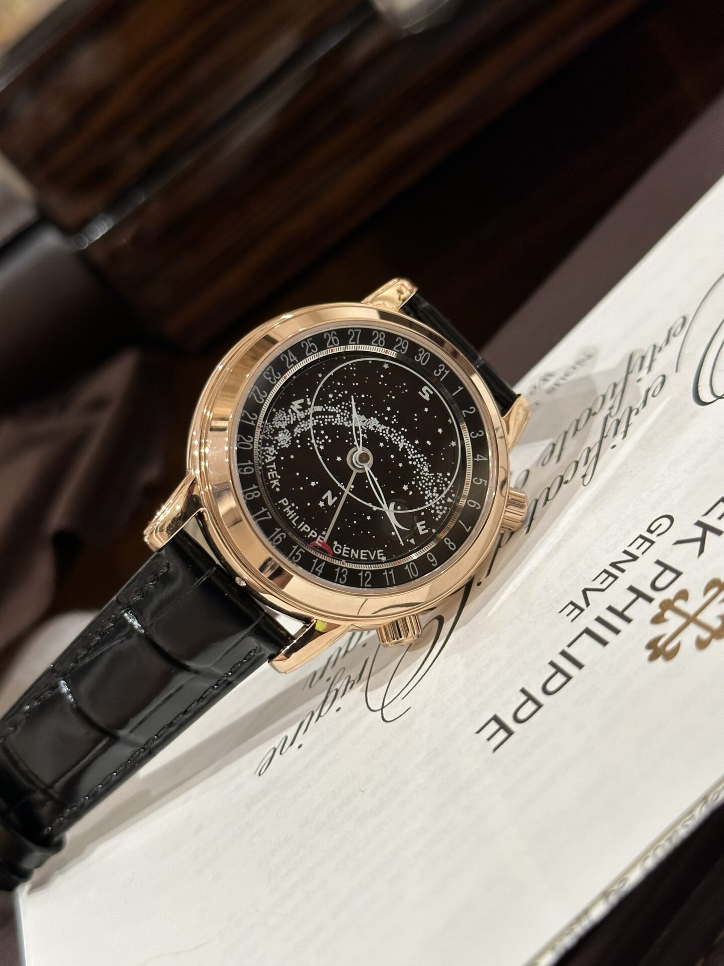 Patek Philippe Grand Complications 6102 Super Clone Watch Black 44mm - Image 5