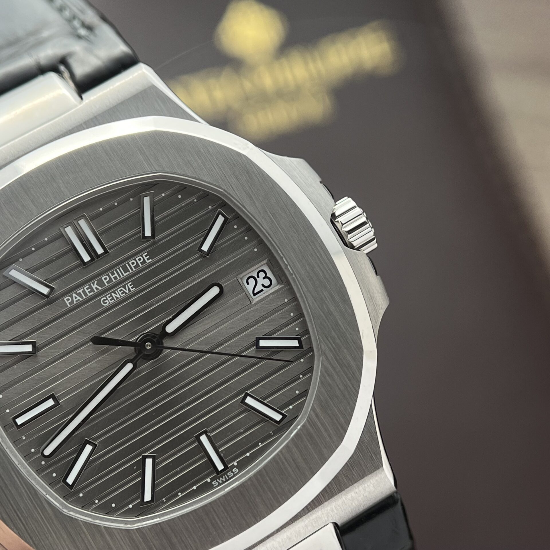 Patek Philippe Nautilus 5711 Super Clone Watch Gray Dial 3K 40mm - Image 4
