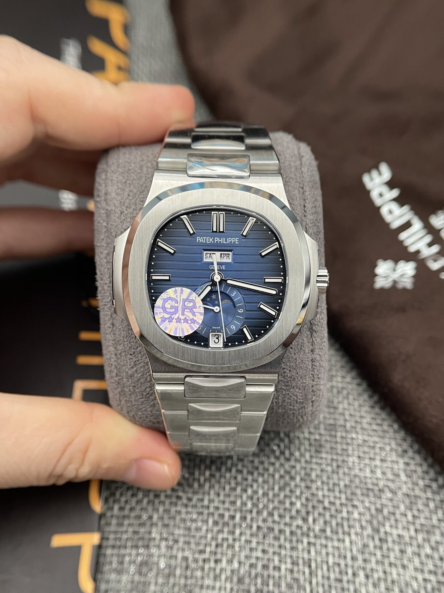 Patek Philippe Nautilus 5726 Best Super Clone Watch Blue Dial GRF 40.5mm