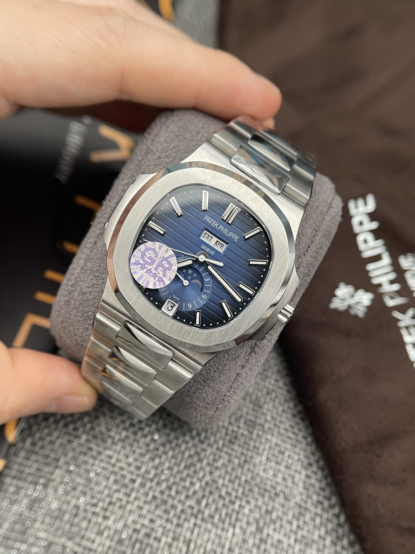 Patek Philippe Nautilus 5726 Best Super Clone Watch Blue Dial GRF 40.5mm - Image 2