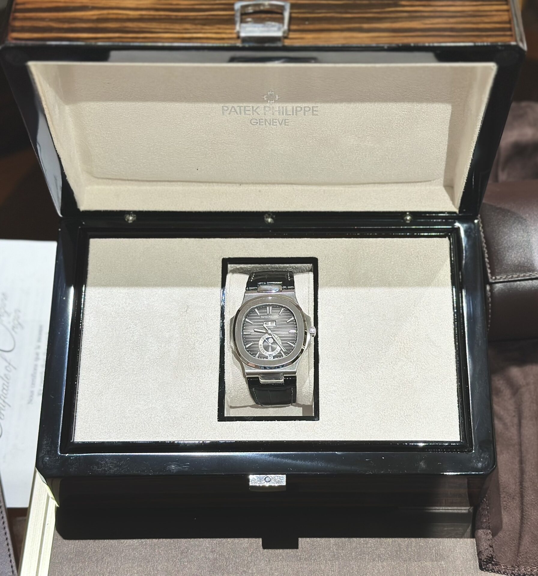 Patek Philippe Replica Watch Nautilus 5726G Gray Dial PPF Factory 40.5mm - Image 5