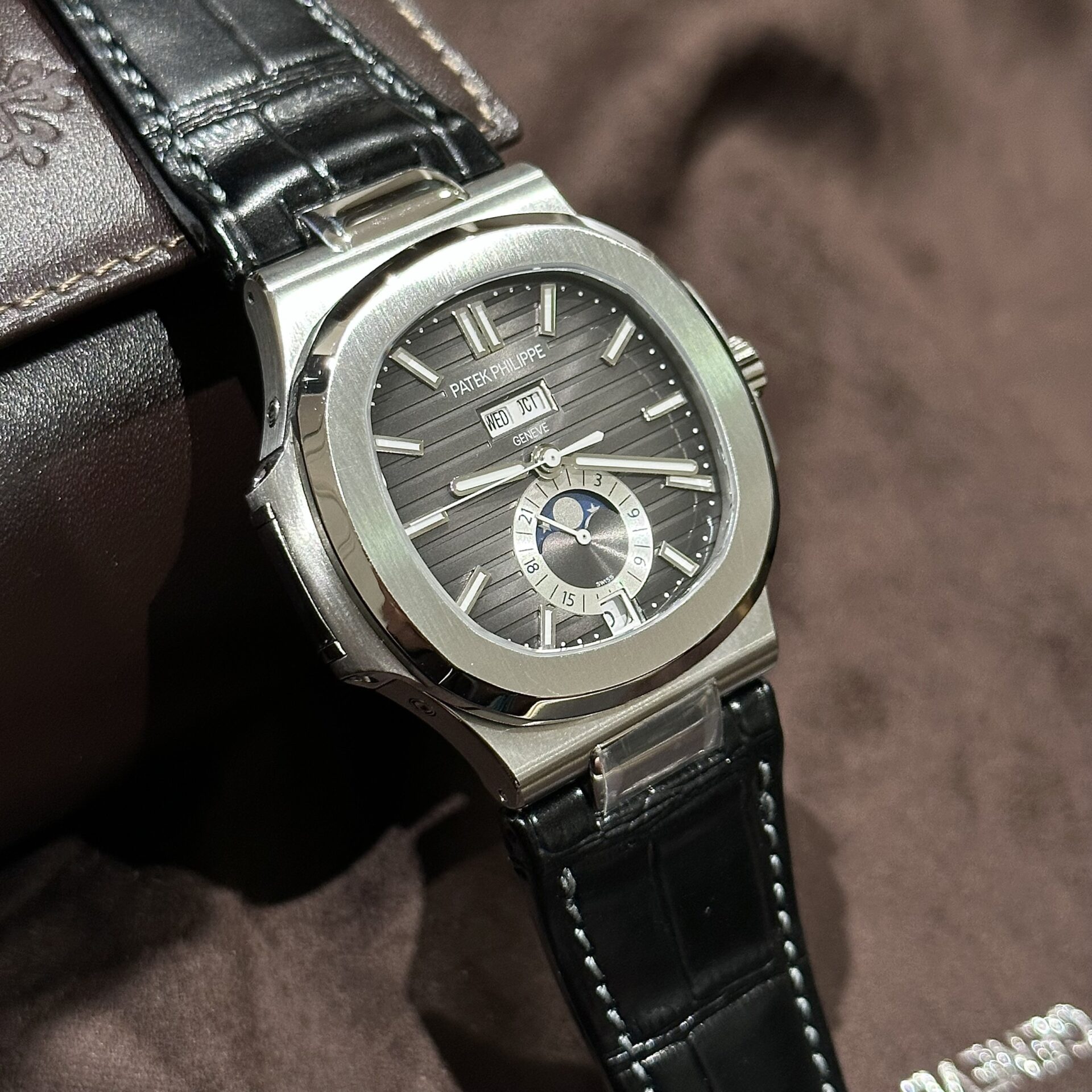 Patek Philippe Replica Watch Nautilus 5726G Gray Dial PPF Factory 40.5mm - Image 3