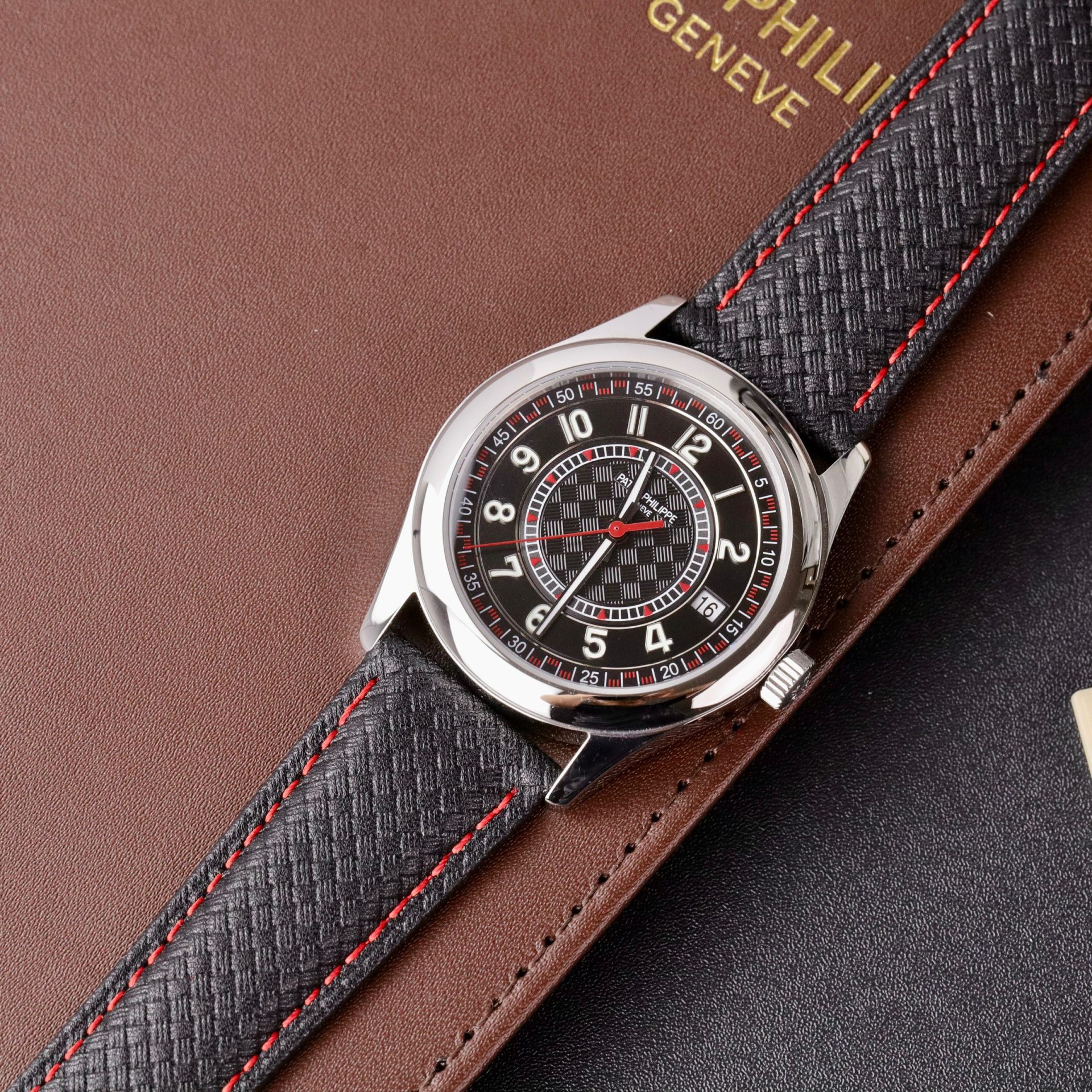 Patek Philippe Super Clone Watch Calatrava 6007G Leather Strap 40mm - Image 2