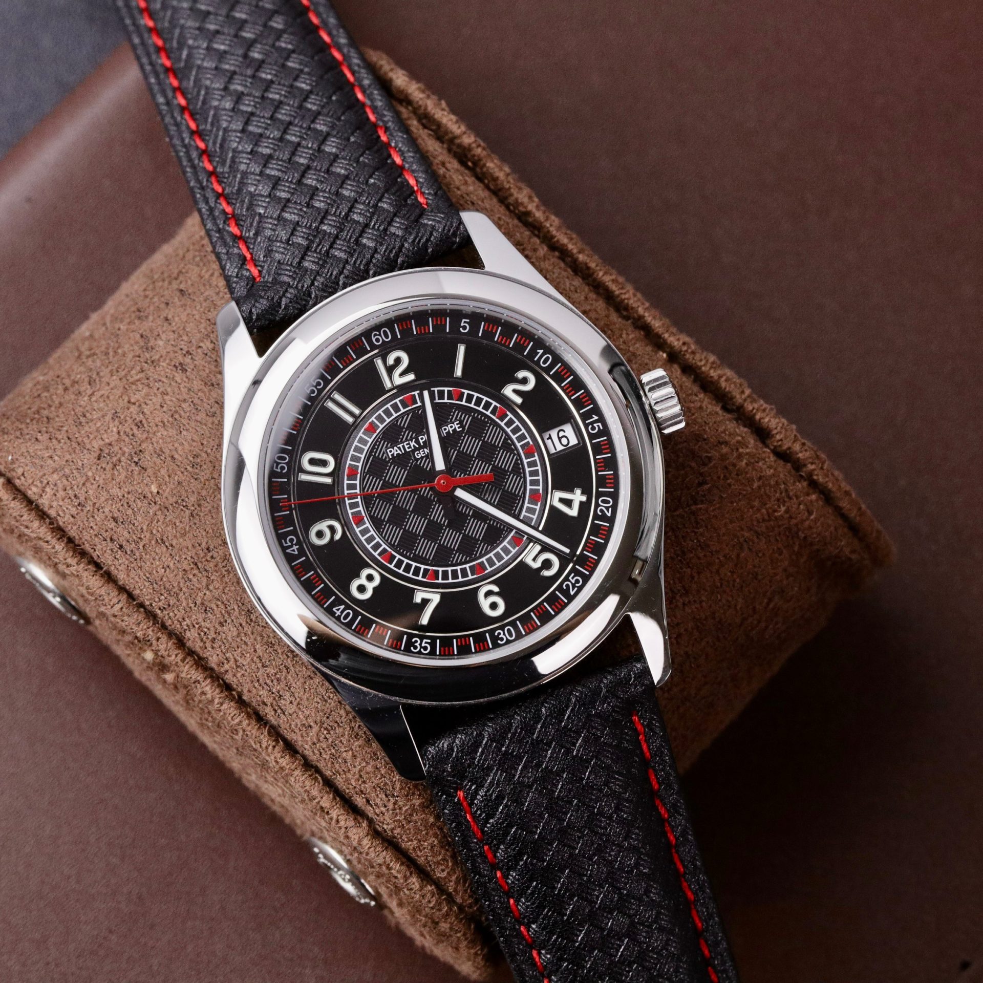 Patek Philippe Super Clone Watch Calatrava 6007G Leather Strap 40mm