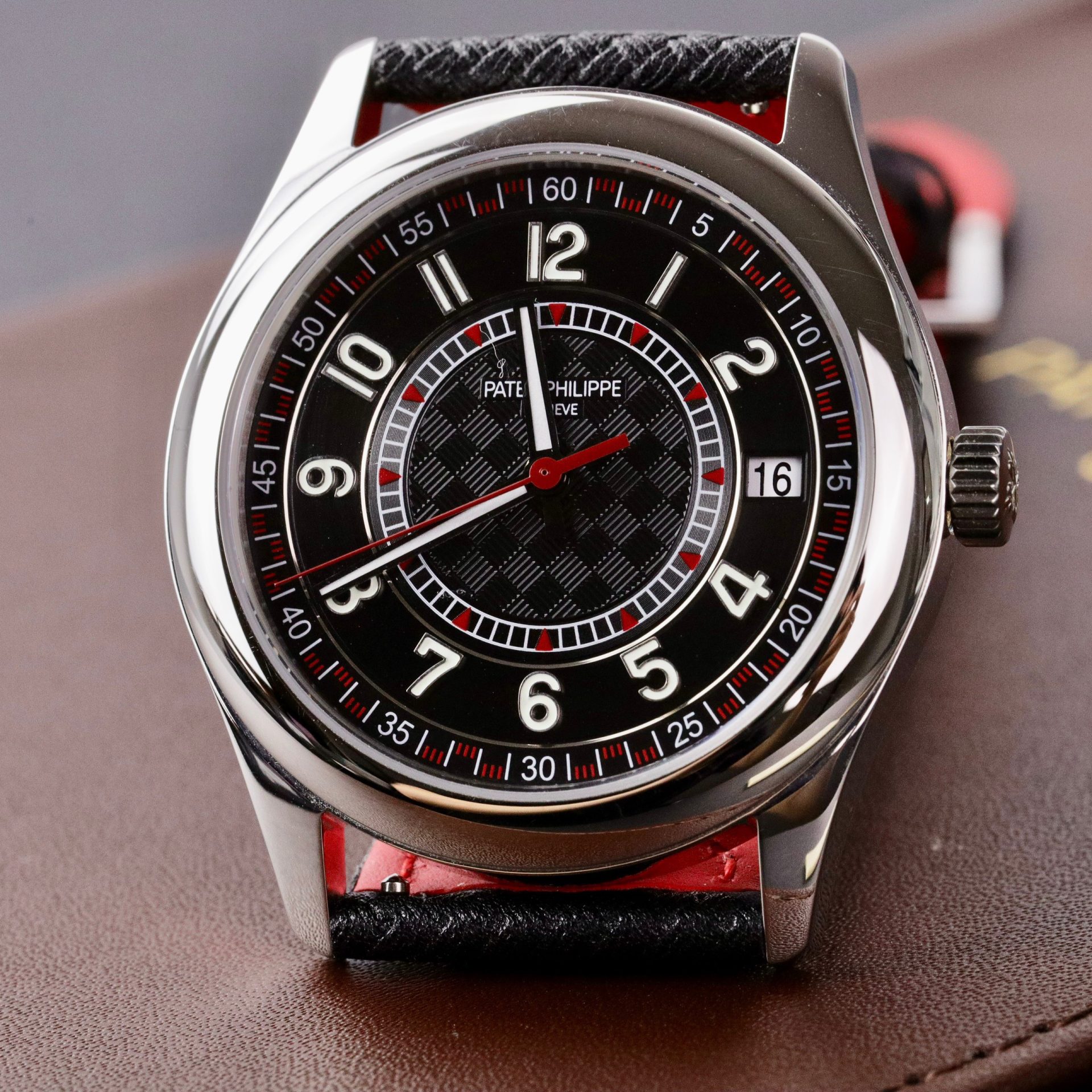 Patek Philippe Super Clone Watch Calatrava 6007G Leather Strap 40mm - Image 3