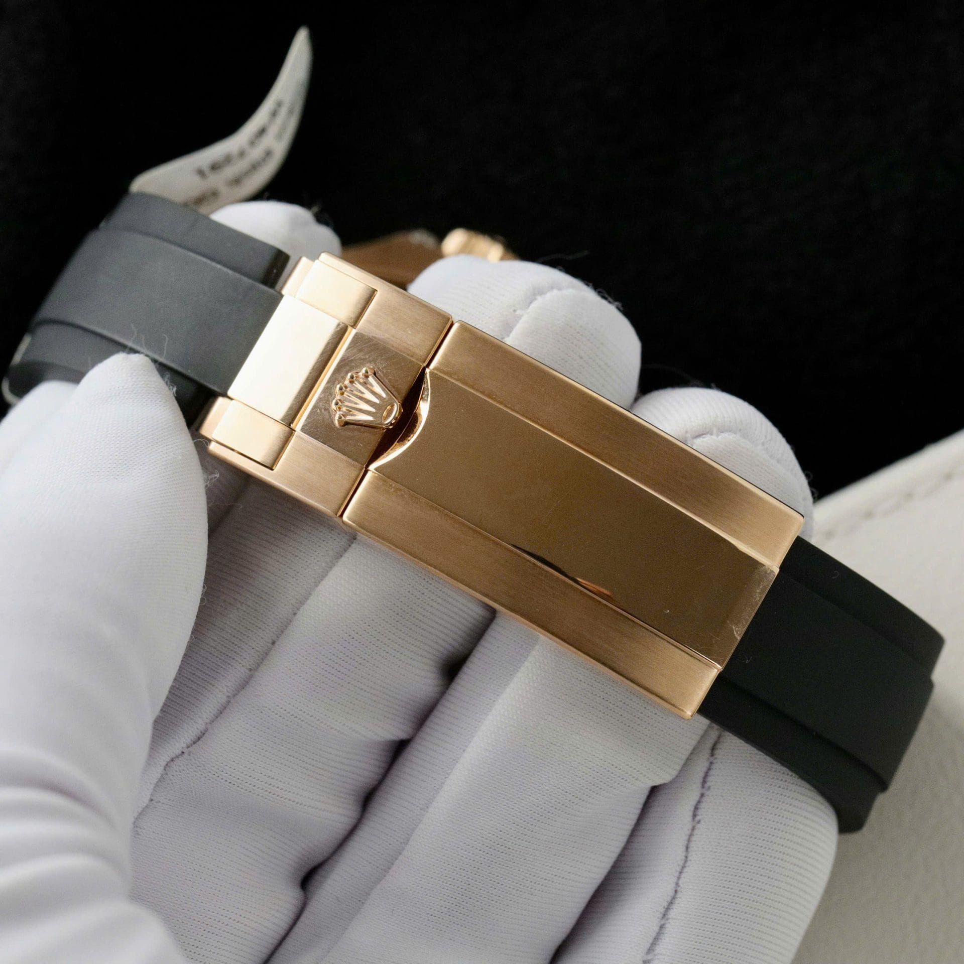 Rolex Yacht-Master Super Clone Gold Wrapped + Moissanite Diamonds Hong Kong 40mm - Image 11
