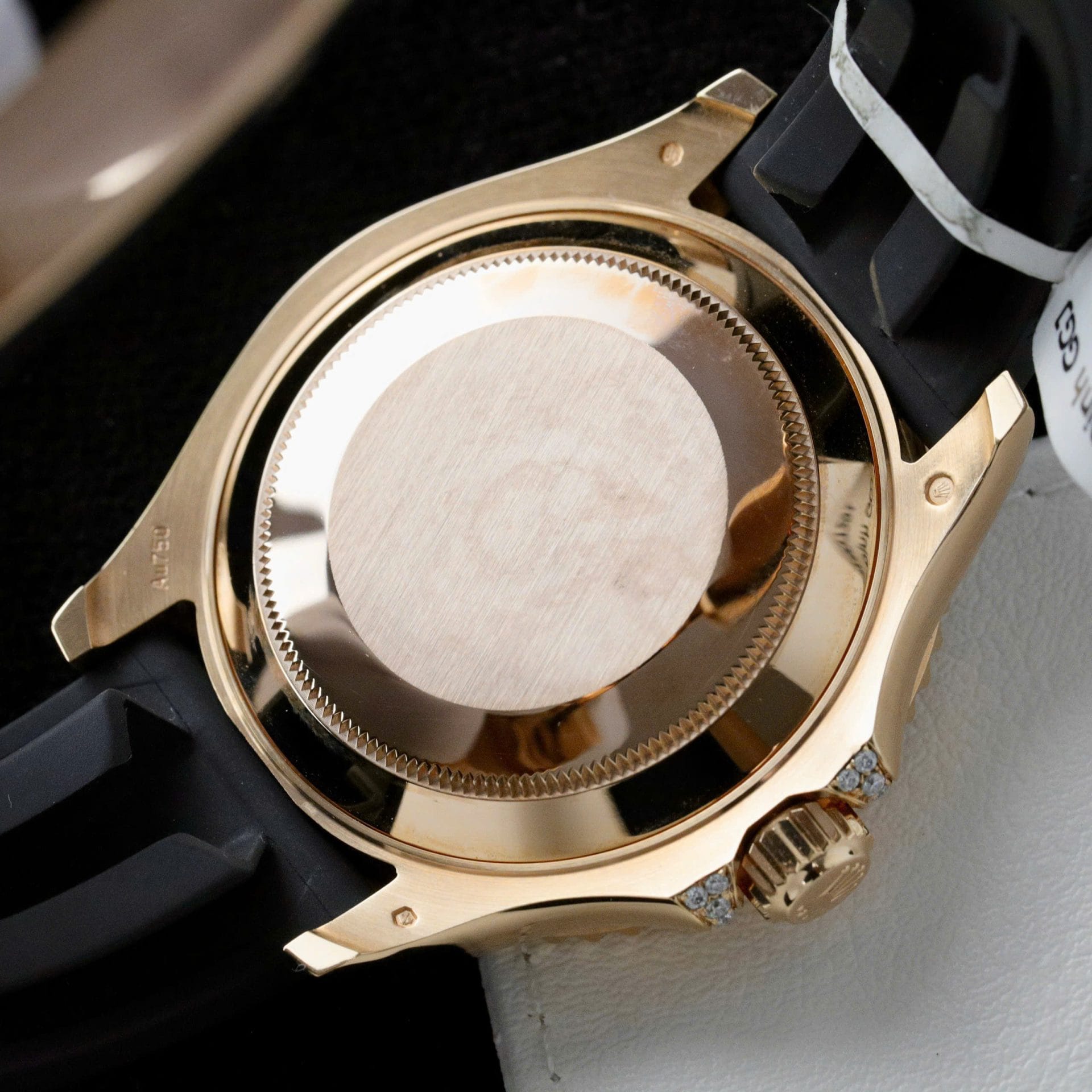 Rolex Yacht-Master Super Clone Gold Wrapped + Moissanite Diamonds Hong Kong 40mm - Image 10