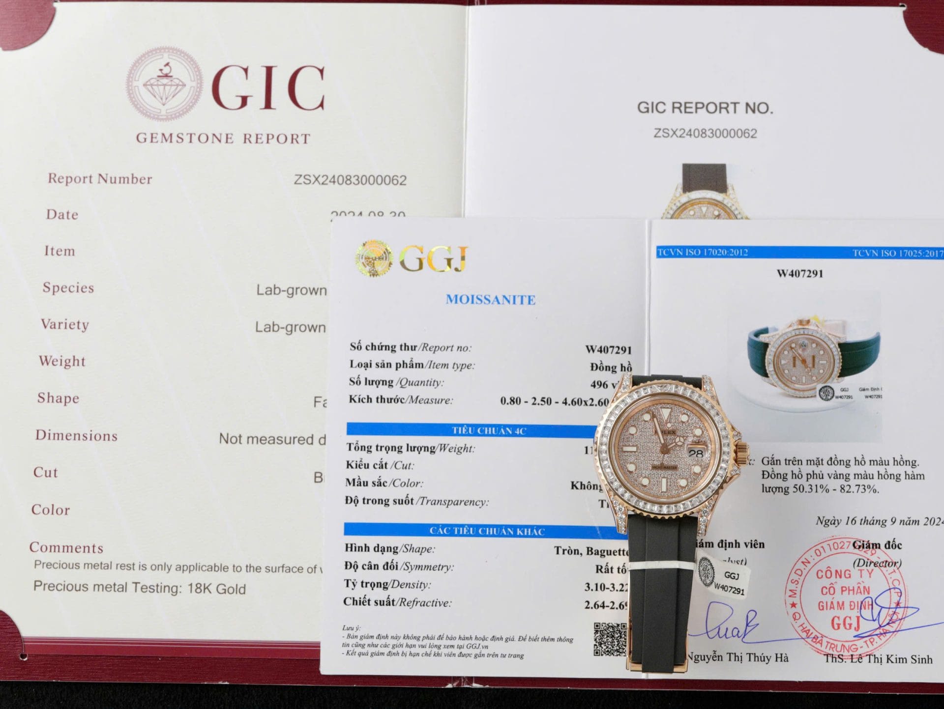 Rolex Yacht-Master Super Clone Gold Wrapped + Moissanite Diamonds Hong Kong 40mm