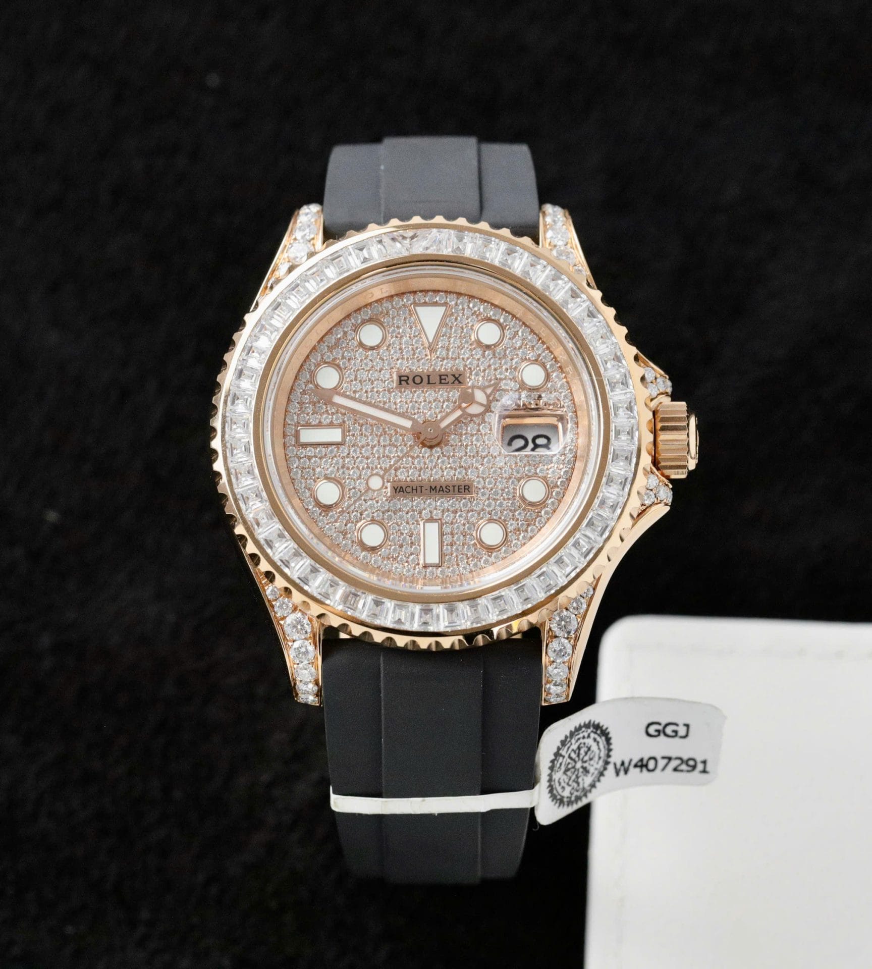 Rolex Yacht-Master Super Clone Gold Wrapped + Moissanite Diamonds Hong Kong 40mm - Image 2