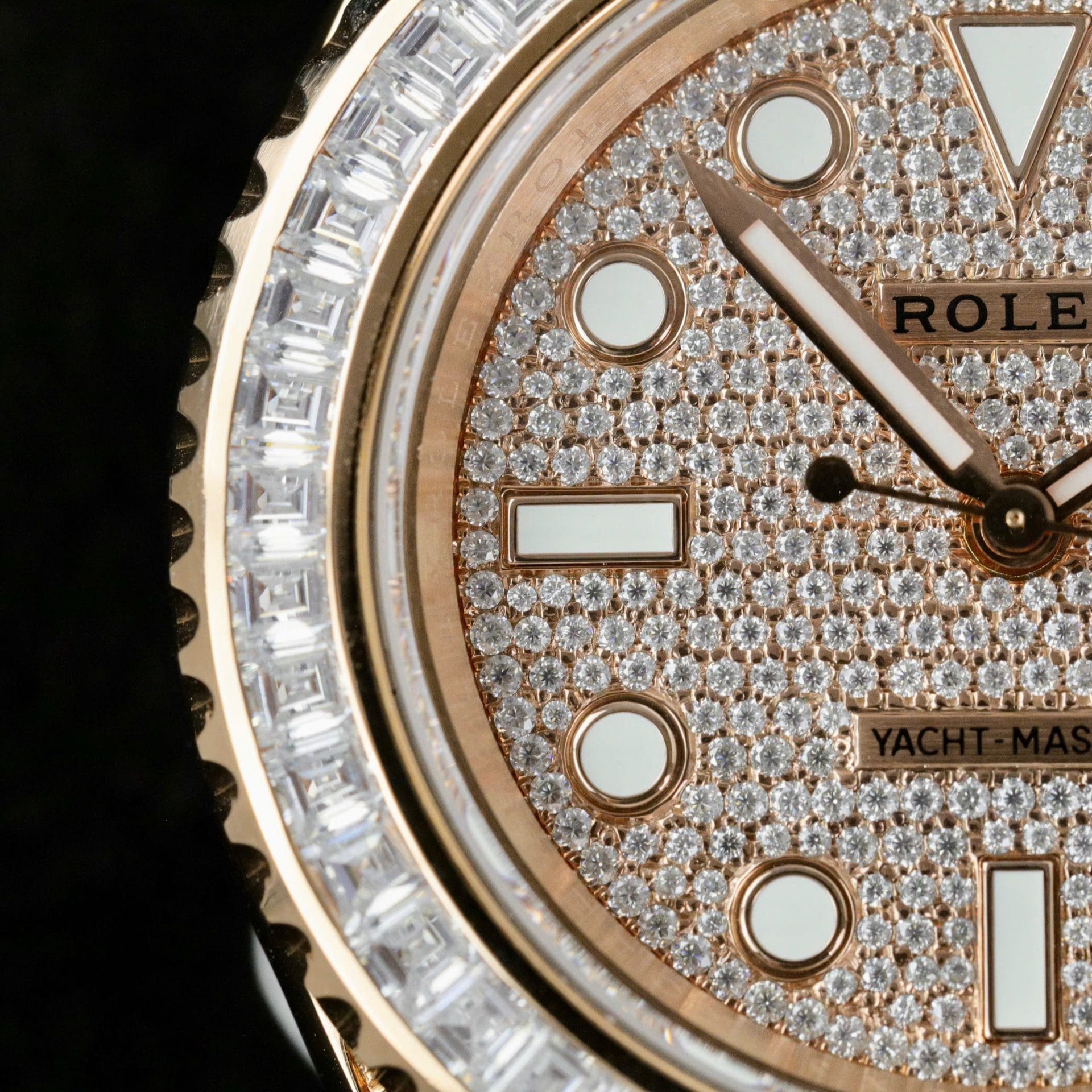 Rolex Yacht-Master Super Clone Gold Wrapped + Moissanite Diamonds Hong Kong 40mm - Image 7
