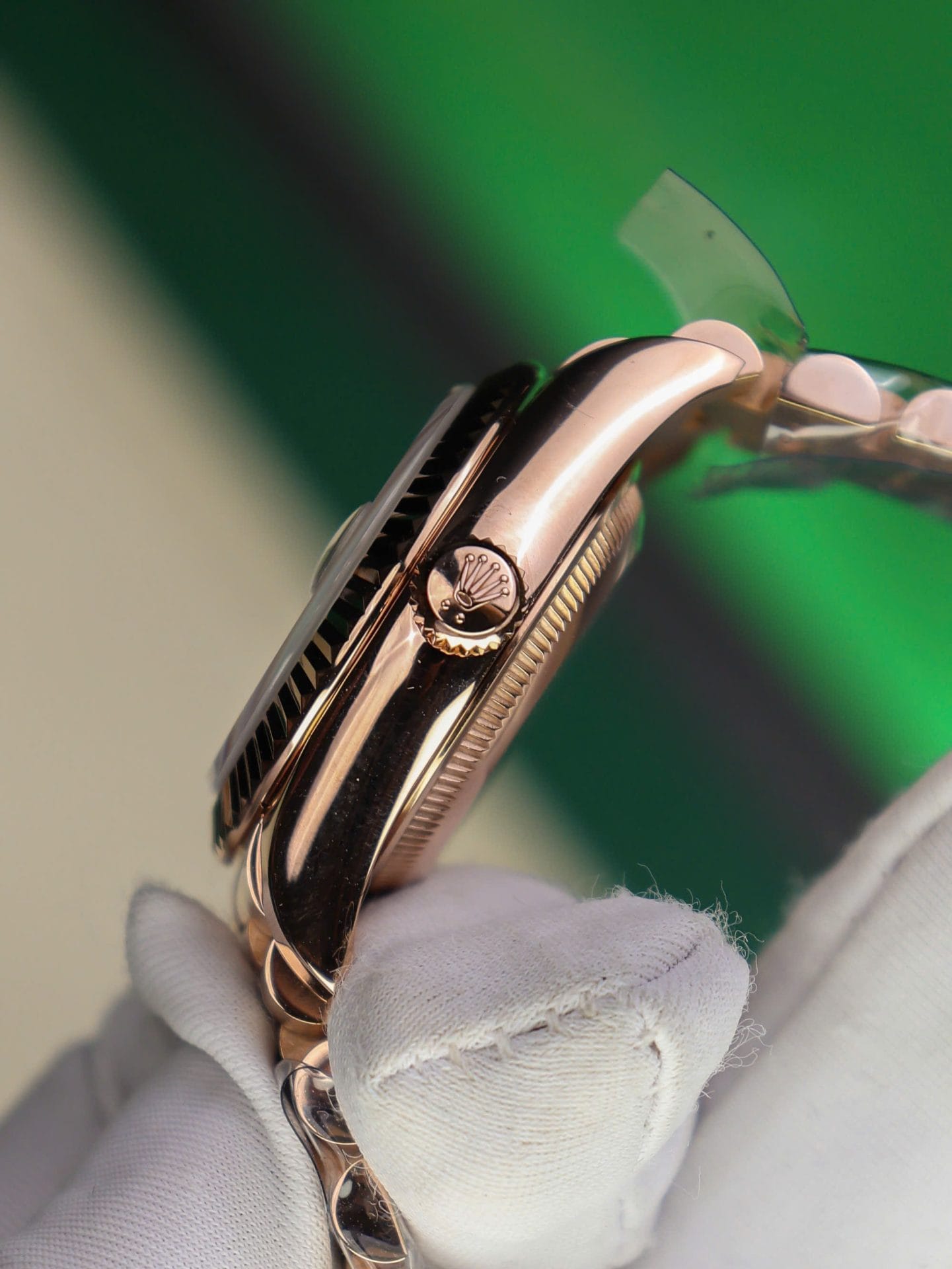 Rolex DateJust Women Super Clone Gold Wrapped Chocolate Dial GM Factory 28mm - Image 7