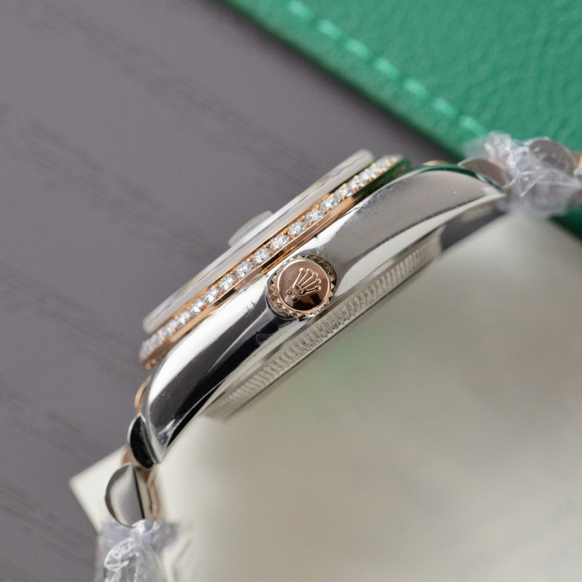 Rolex DateJust Super Clone 11 Watch Dial Mother Of Pearl Custom Moissanite Diamonds 31mm - Image 8