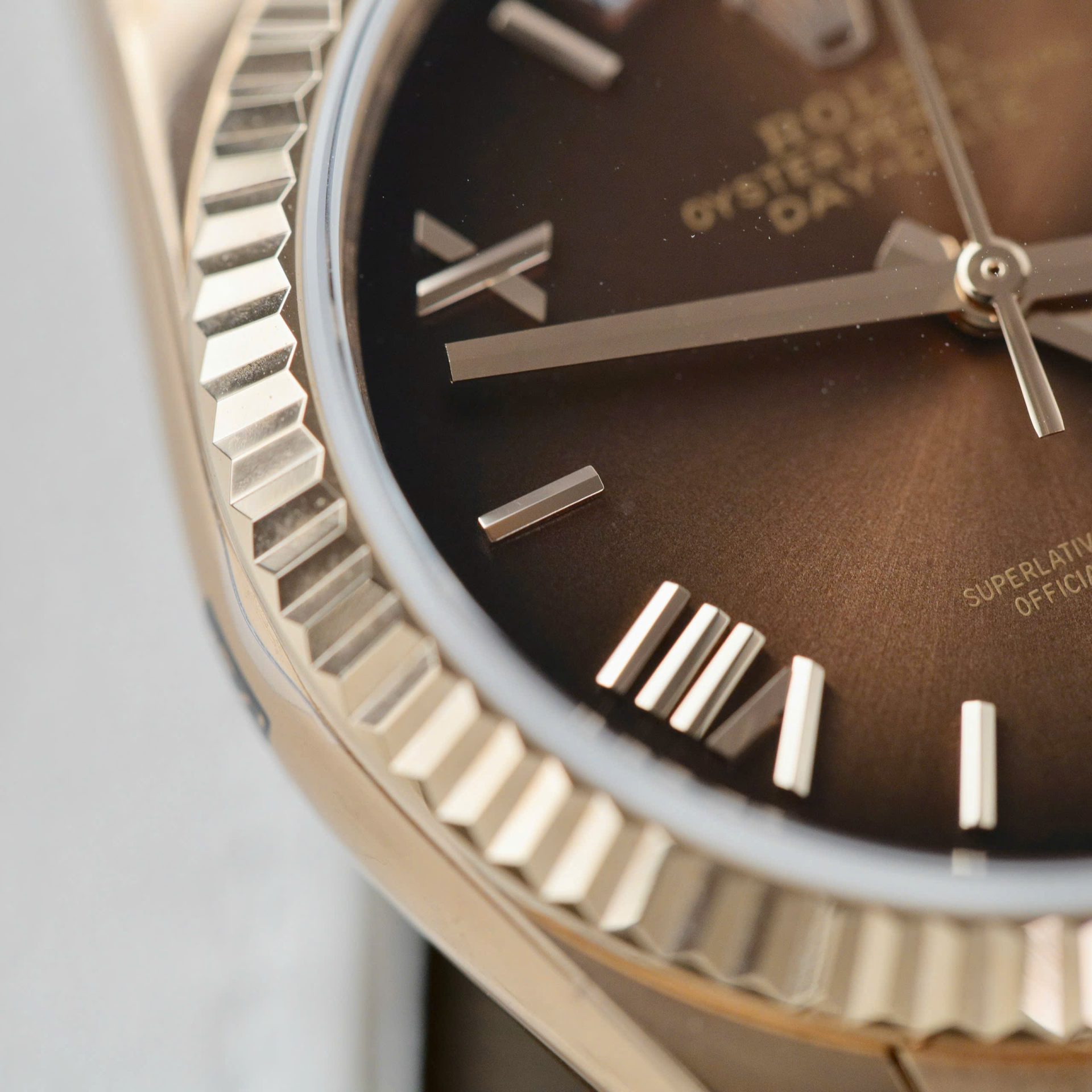 Rolex Day-Date 128235 Super Clone Watch Dial Chocolate Weight 158gram QF Factory 36mm - Image 8