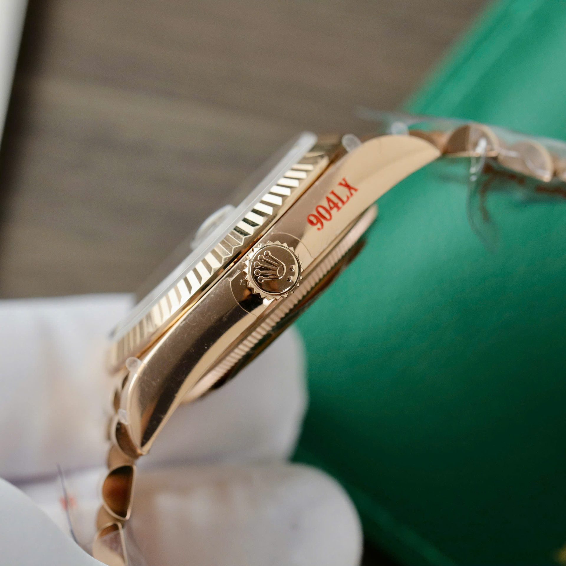 Rolex Day-Date 128235 Super Clone Watch Dial Chocolate Weight 158gram QF Factory 36mm - Image 9