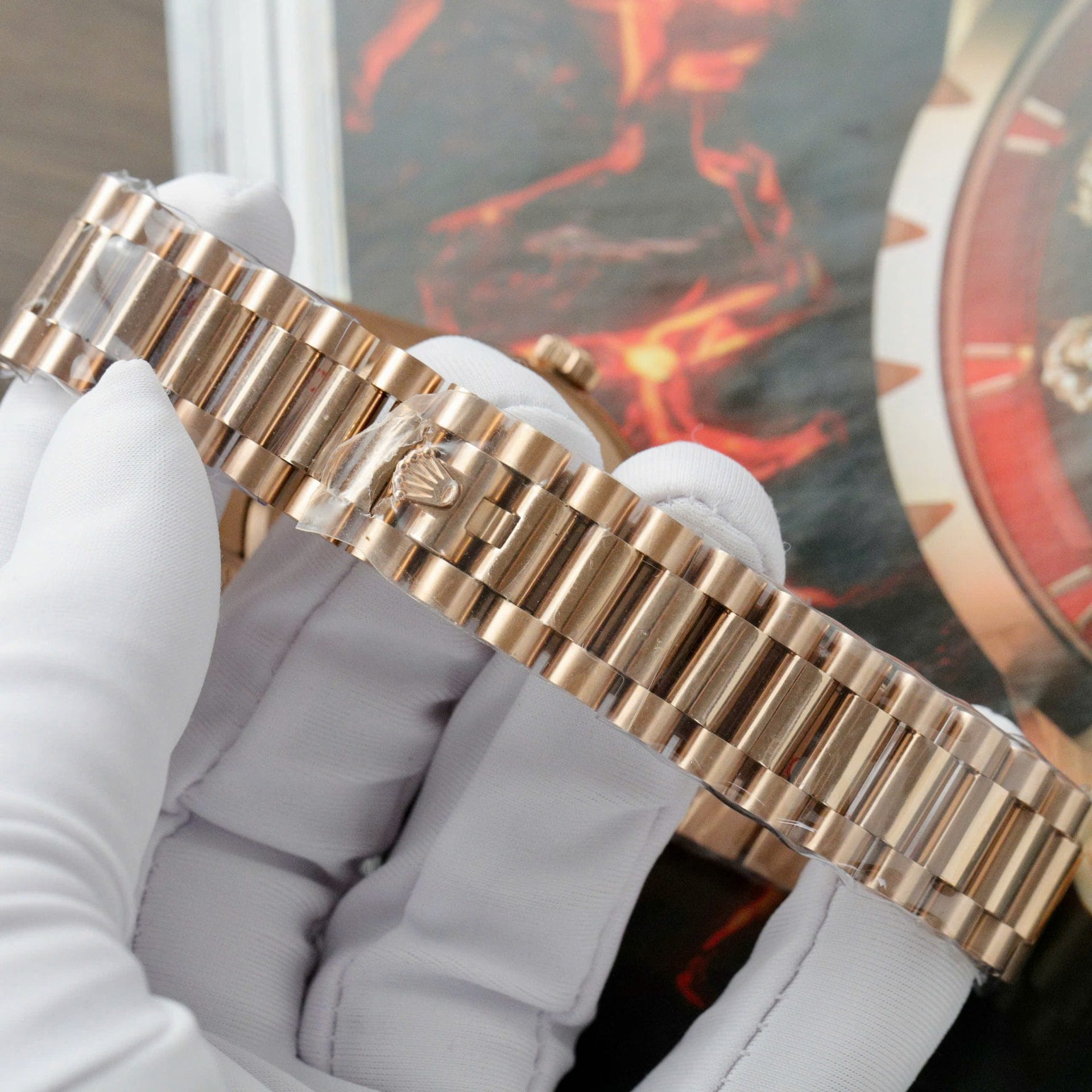 Rolex Day-Date 128235 Super Clone Watch Weight 158 Grams QF Factory 36mm - Image 10