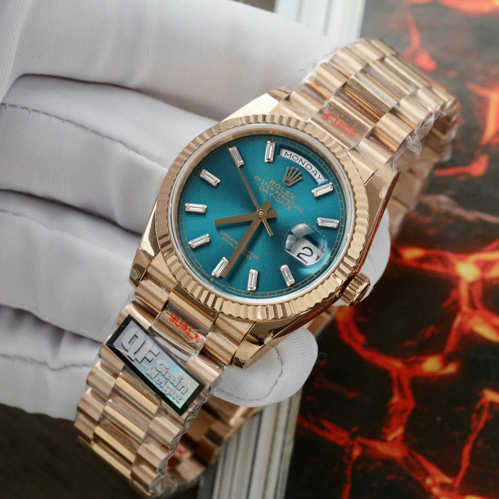 Rolex Day-Date 128235 Super Clone Watch Weight 158 Grams QF Factory 36mm - Image 4
