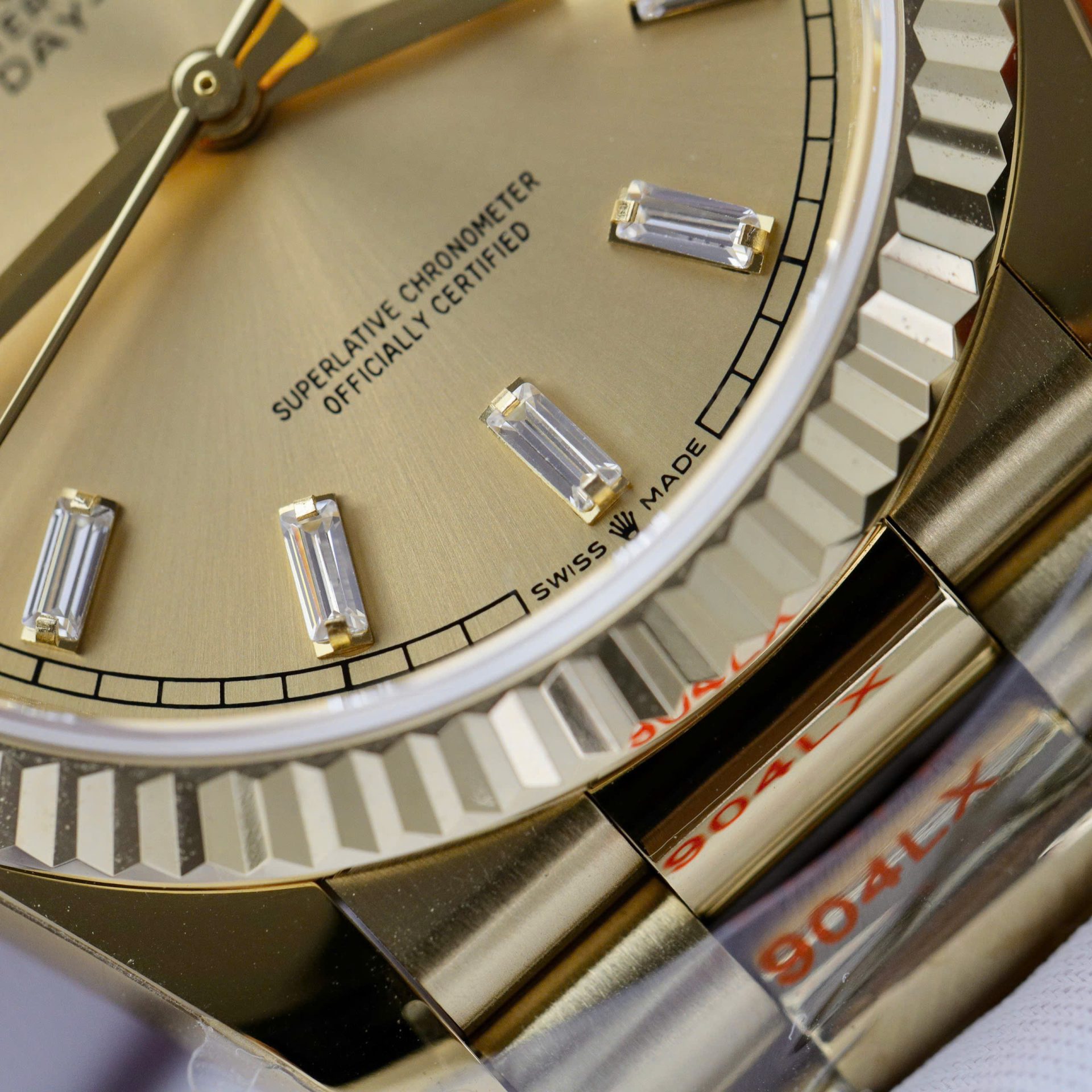 Rolex Day-Date 128238 Super Clone Watch Yellow Dial Weight 158gram QF Factory 36mm - Image 6
