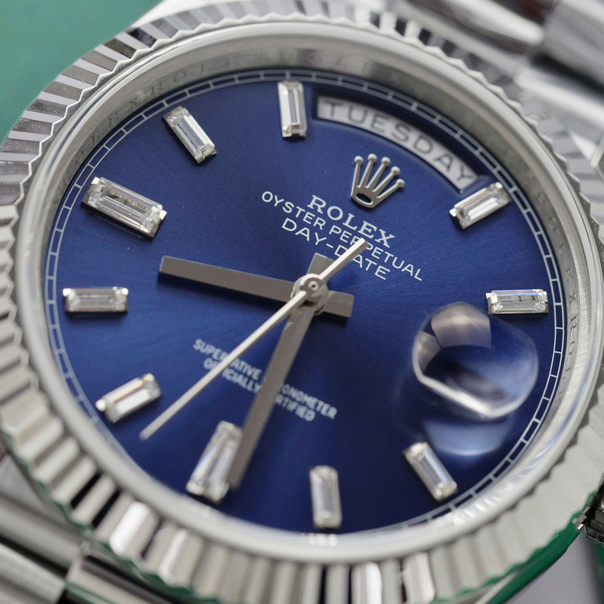 Rolex Super Clone Watch Day-Date 228236 Dial Blue Weight 178gram GM Factory 40mm - Image 6