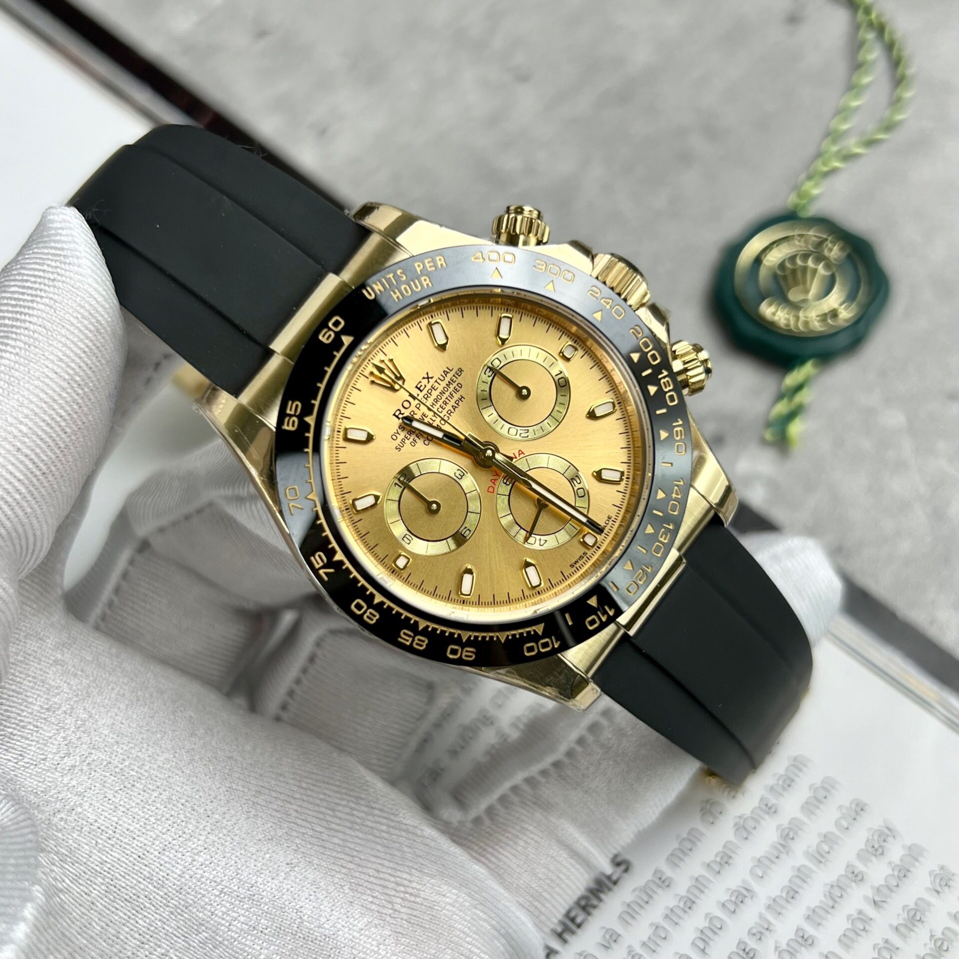 Rolex Daytona 116518LN Super Clone1:1 Watch Yellow Gold Dial BT Factory 40mm