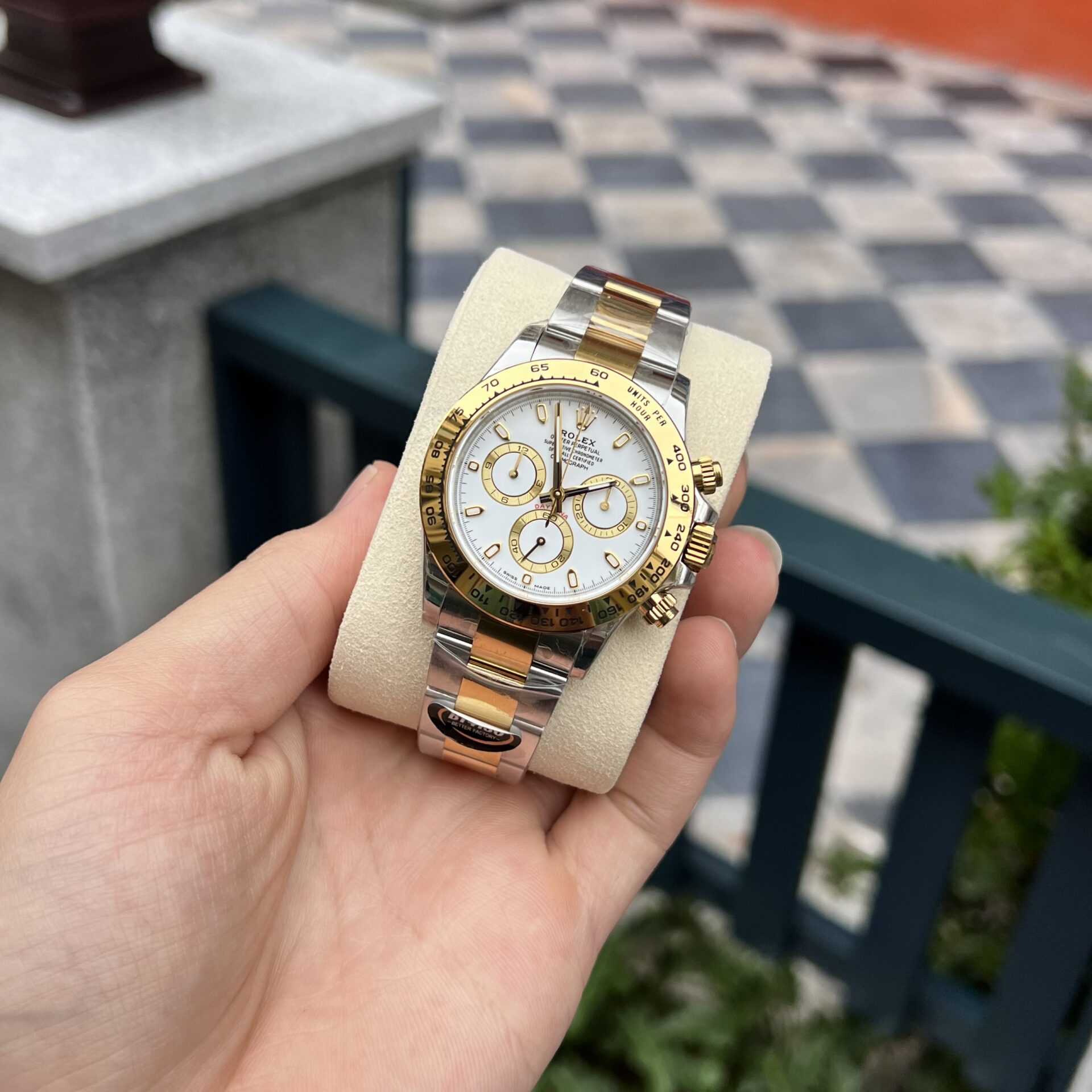 Rolex Daytona 126503 Super Clone Watch Demi Yellow BT Factory 40mm - Image 2
