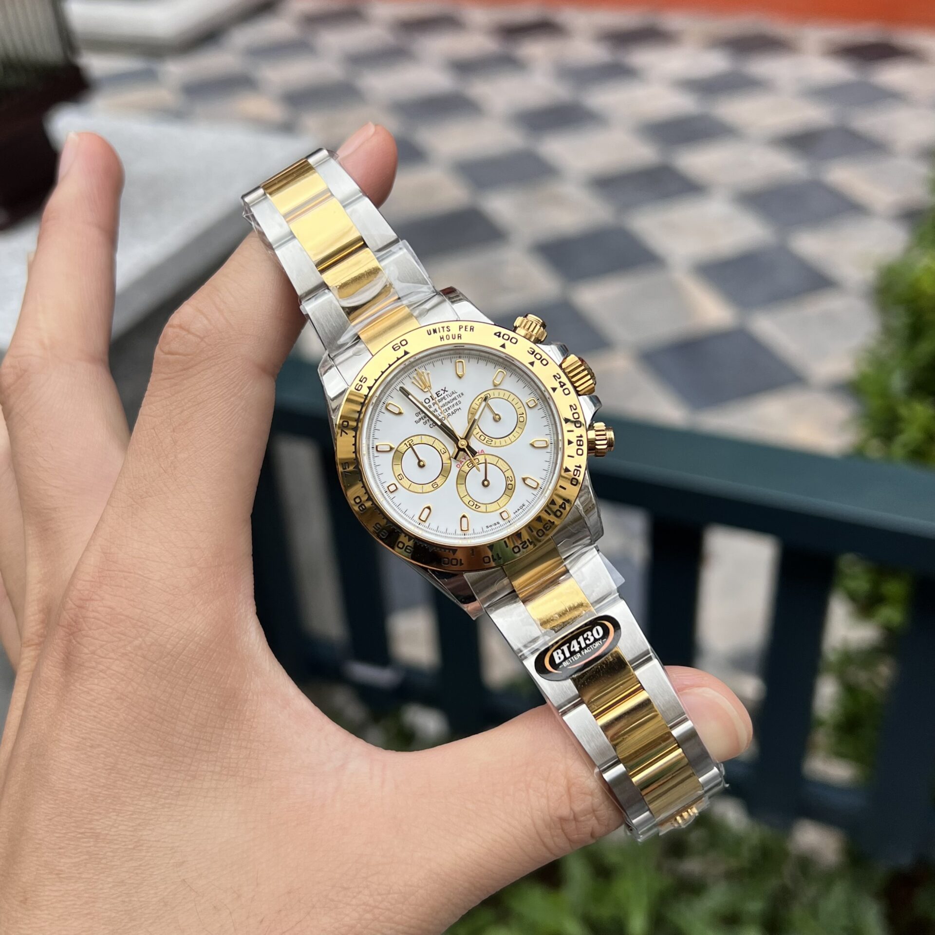 Rolex Daytona 126503 Super Clone Watch Demi Yellow BT Factory 40mm - Image 3