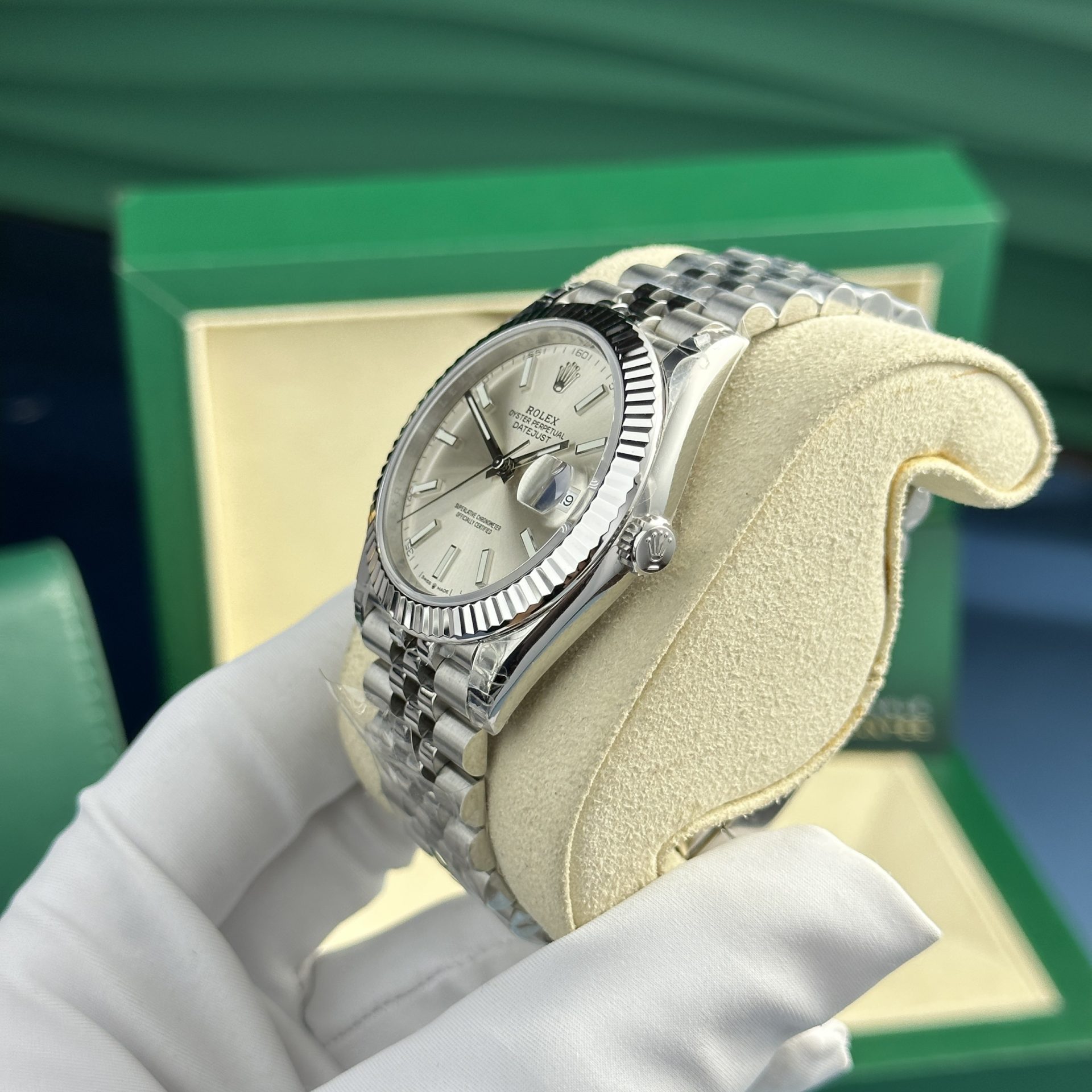 Rolex Super Clone DateJust 126334 Silver Dial VS Factory 41mm - Image 4