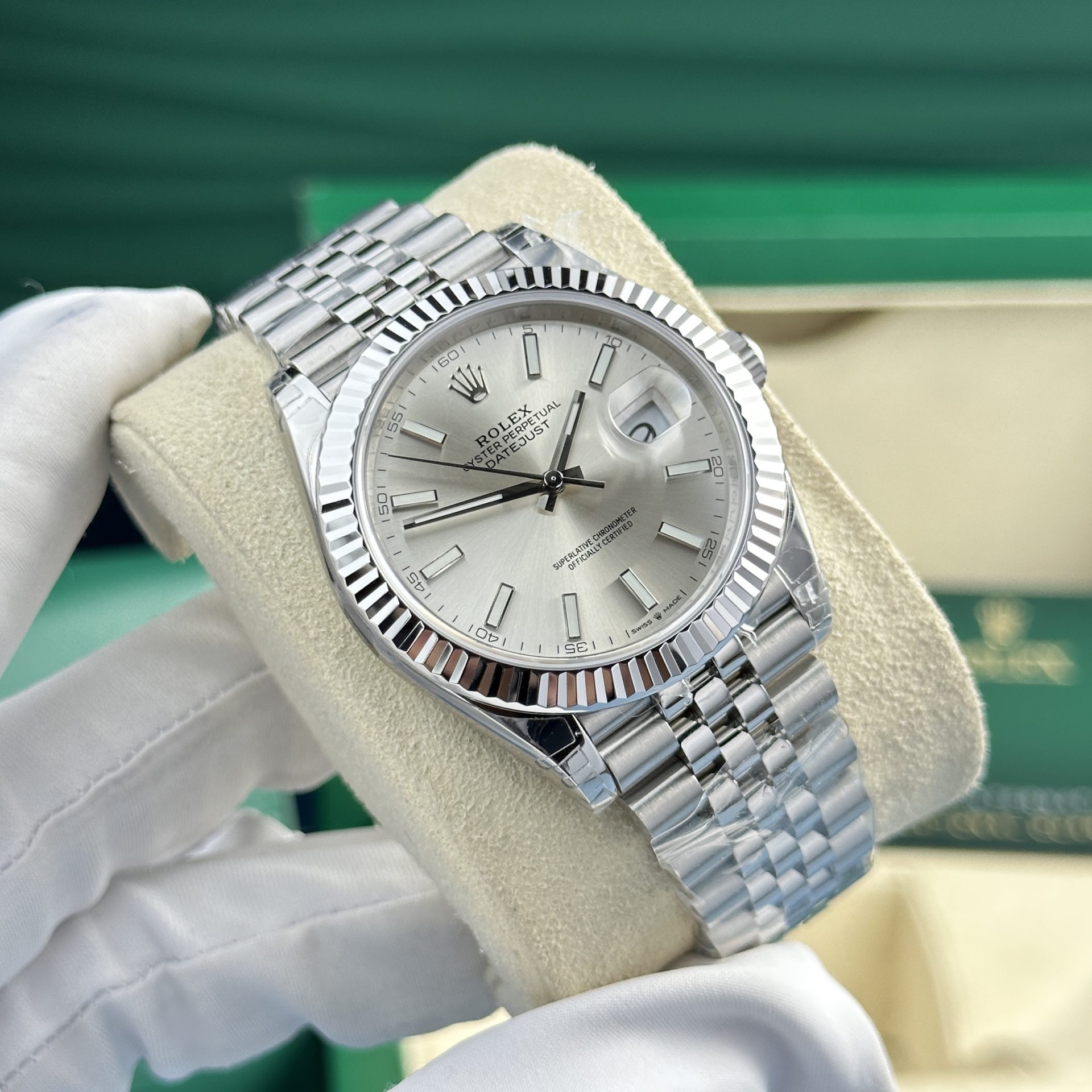 Rolex Super Clone DateJust 126334 Silver Dial VS Factory 41mm - Image 2