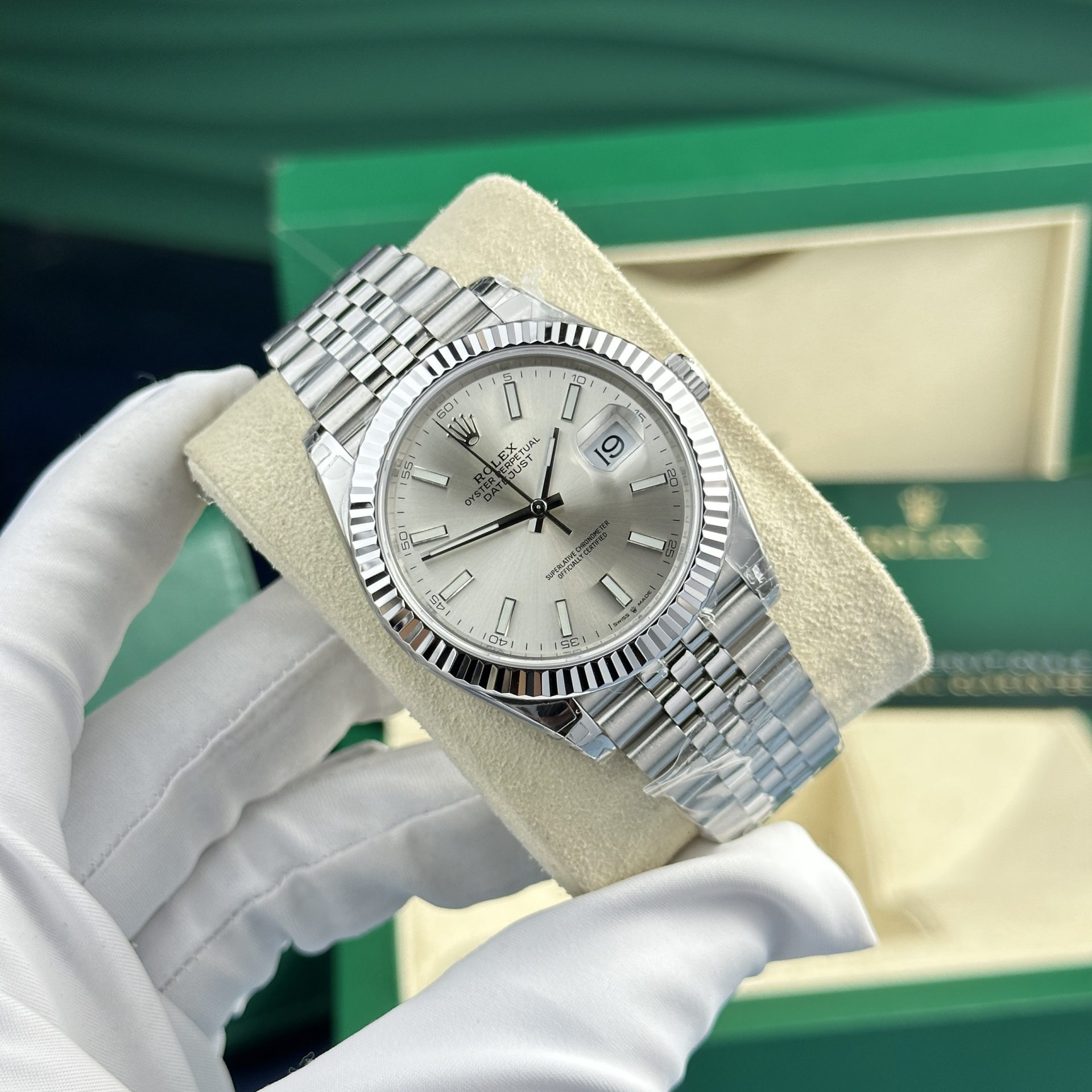 Rolex Super Clone DateJust 126334 Silver Dial VS Factory 41mm - Image 3