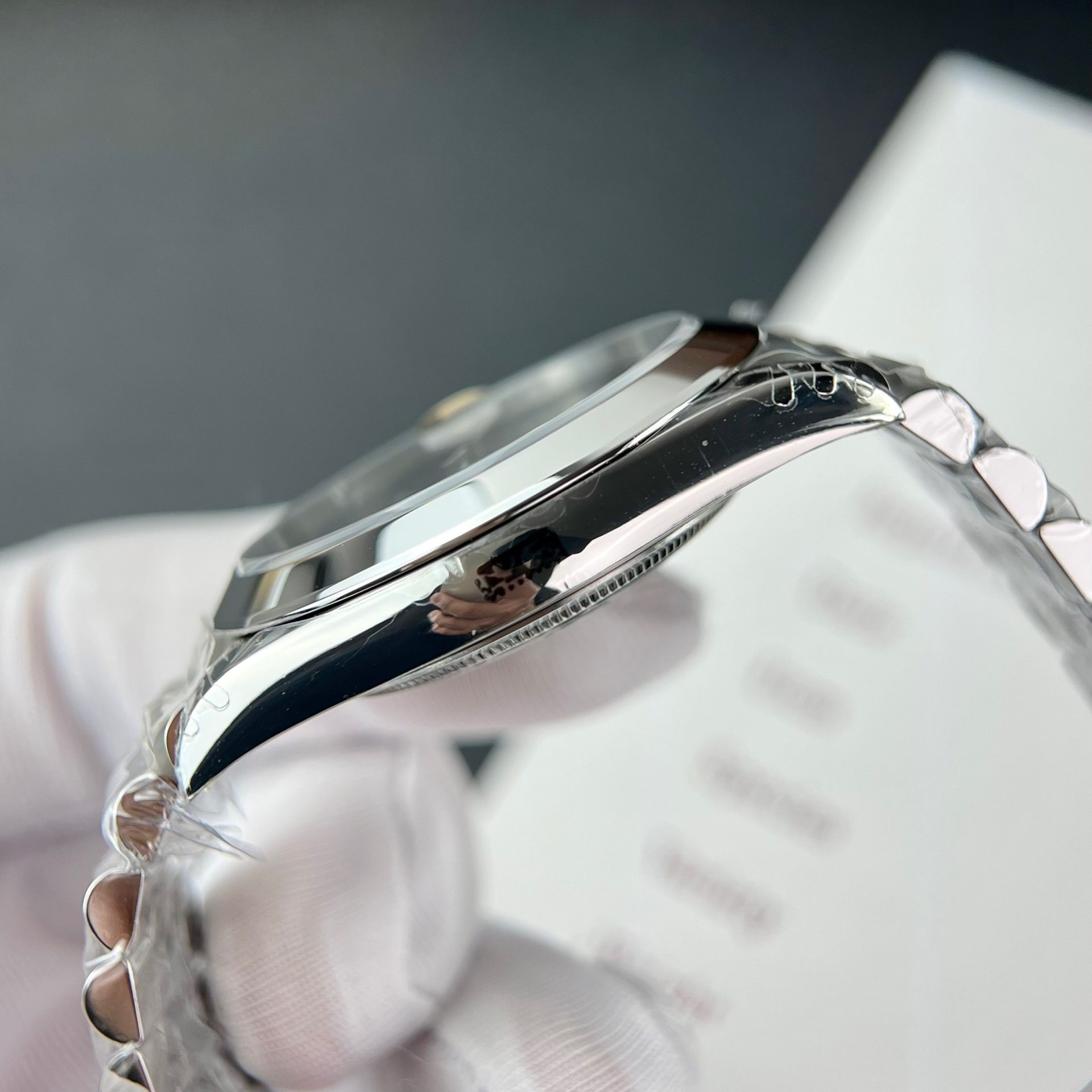 Rolex Super Clone Watch DateJust 126300 Wimbledon Dial VS Factory 41mm - Image 5
