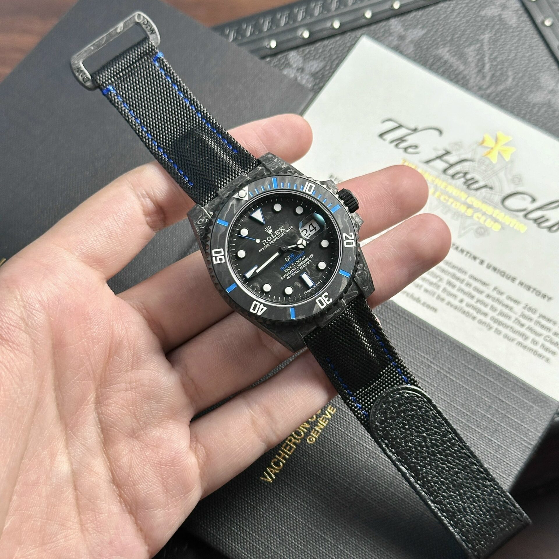 Rolex Super Clone Watch Submariner Diw Carbon Black 40mm