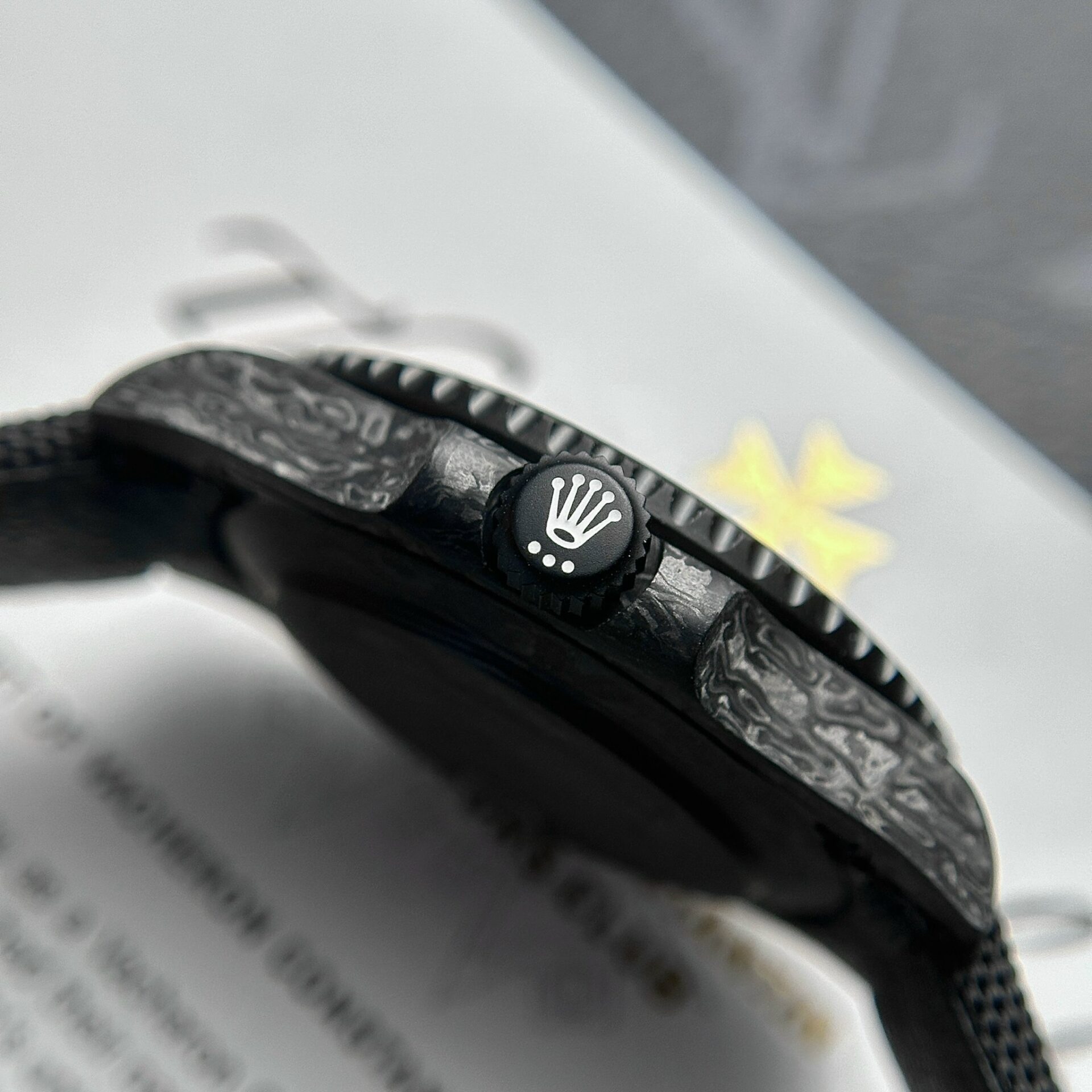 Rolex Super Clone Watch Submariner Diw Carbon Black 40mm - Image 4