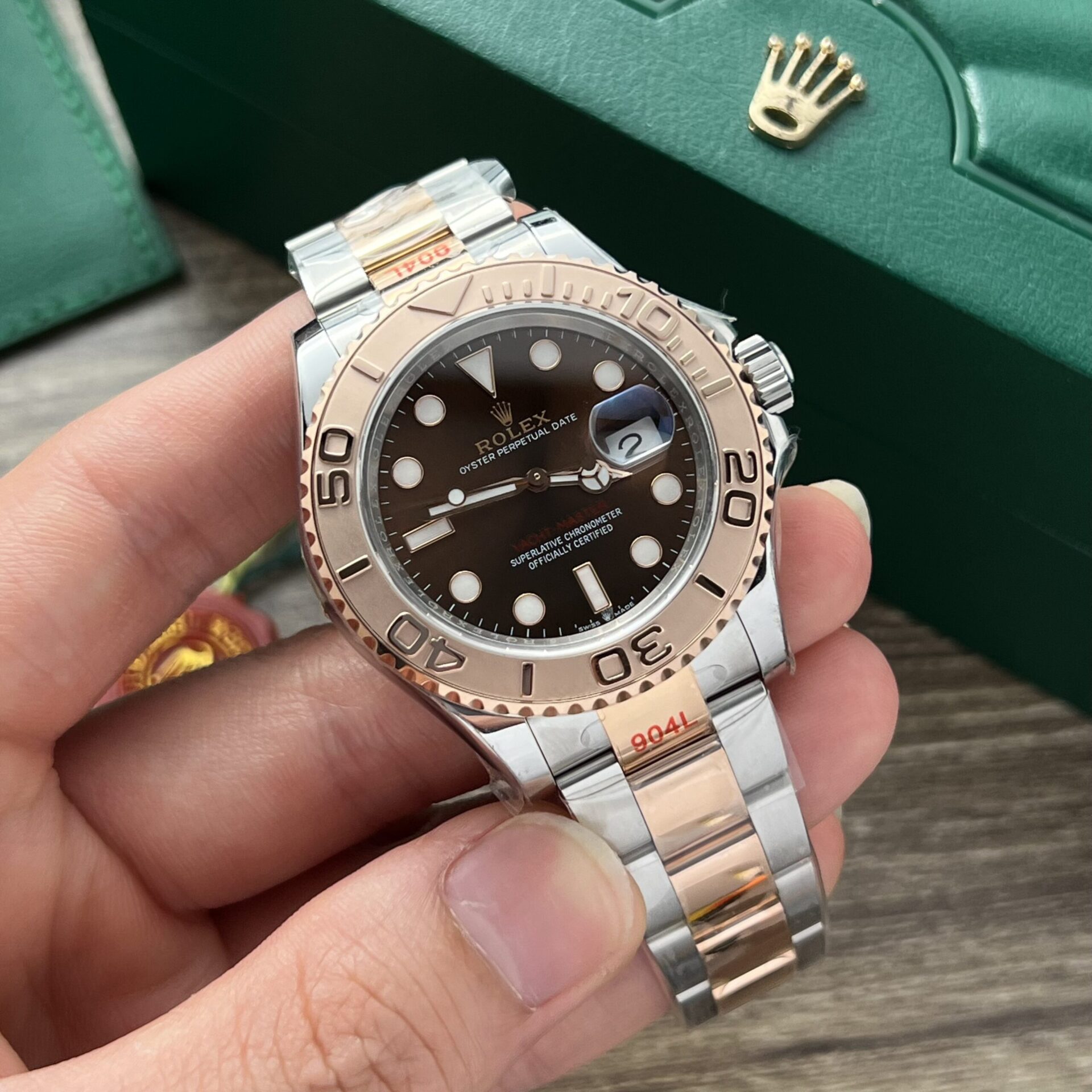 Rolex Super Clone Yacht-Master Dial Chocolate EW Factory 40mm - Image 2