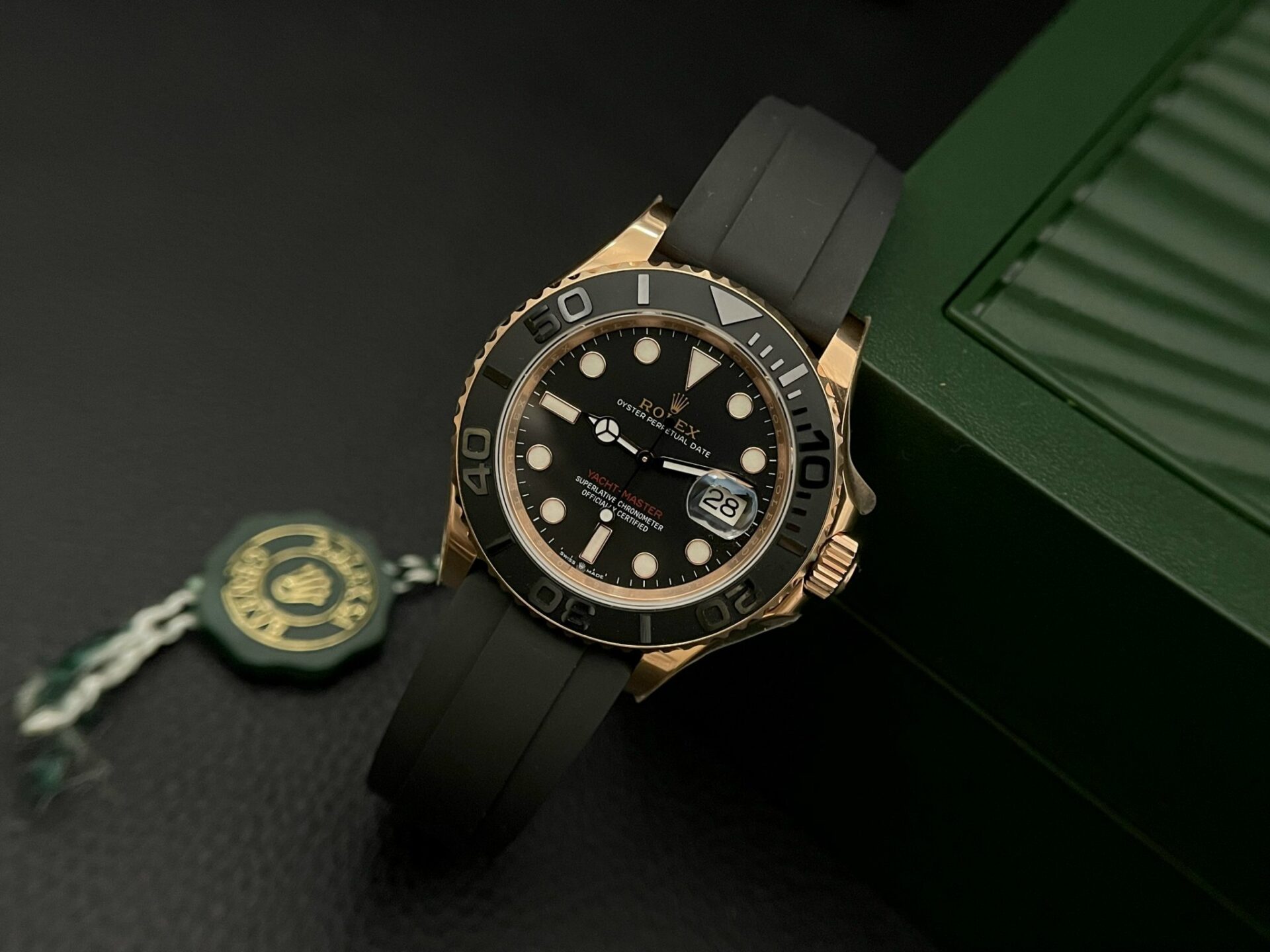 Rolex Yacht-Master Super Clone Watch Black Dial EW Factory 40mm - Image 4
