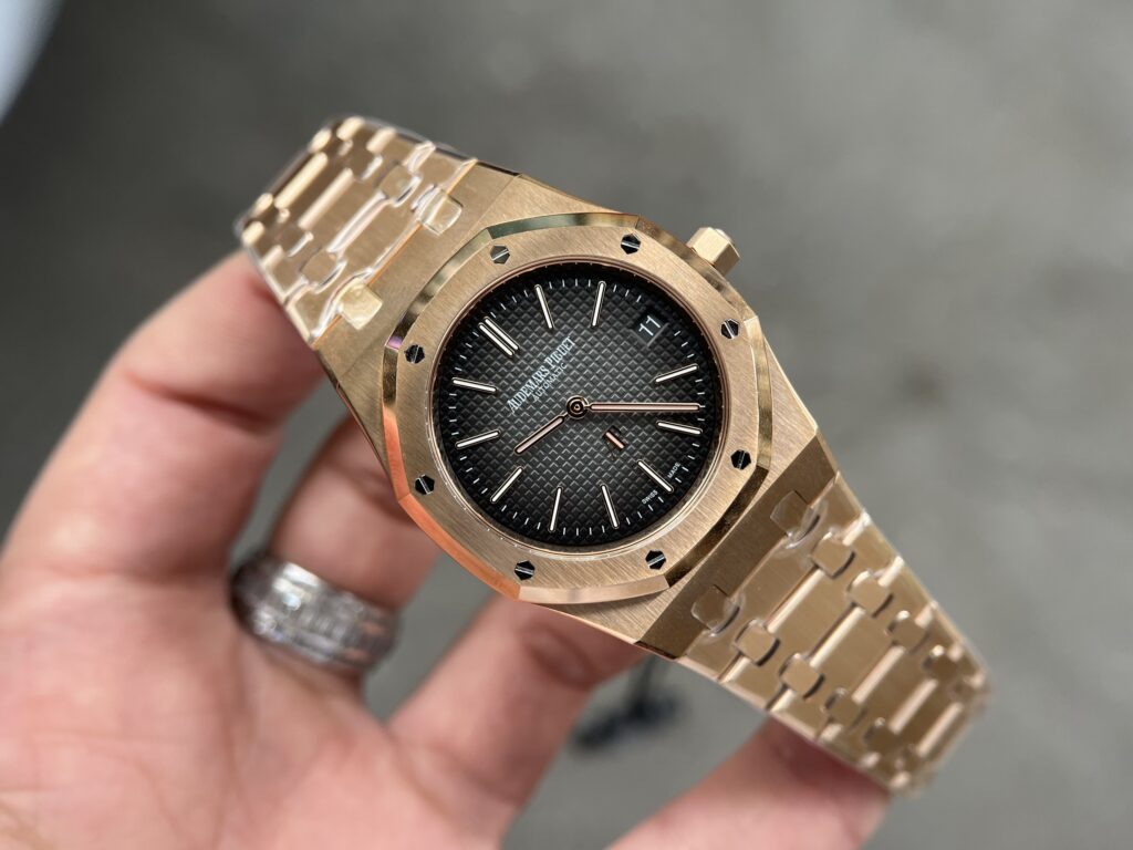 Audemars Piguet Super Clone Watch Royal Oak 15202OR Jumbo Gray Dial 39mm - Image 3