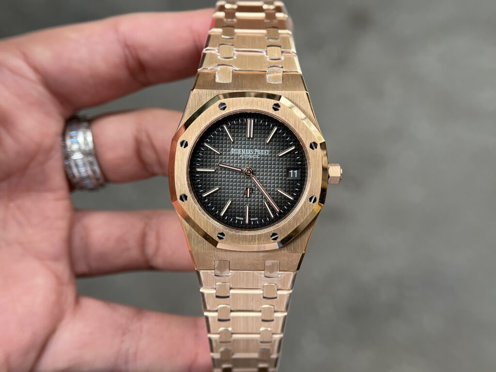 Audemars Piguet Super Clone Watch Royal Oak 15202OR Jumbo Gray Dial 39mm