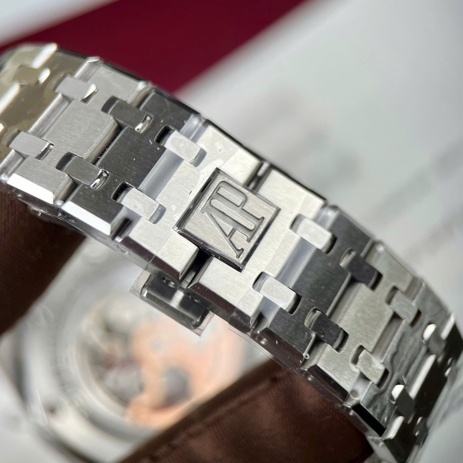 Audemars Piguet Super Clone Watch Royal Oak Chronogarph 26574ST Red Dial 41mm - Image 8
