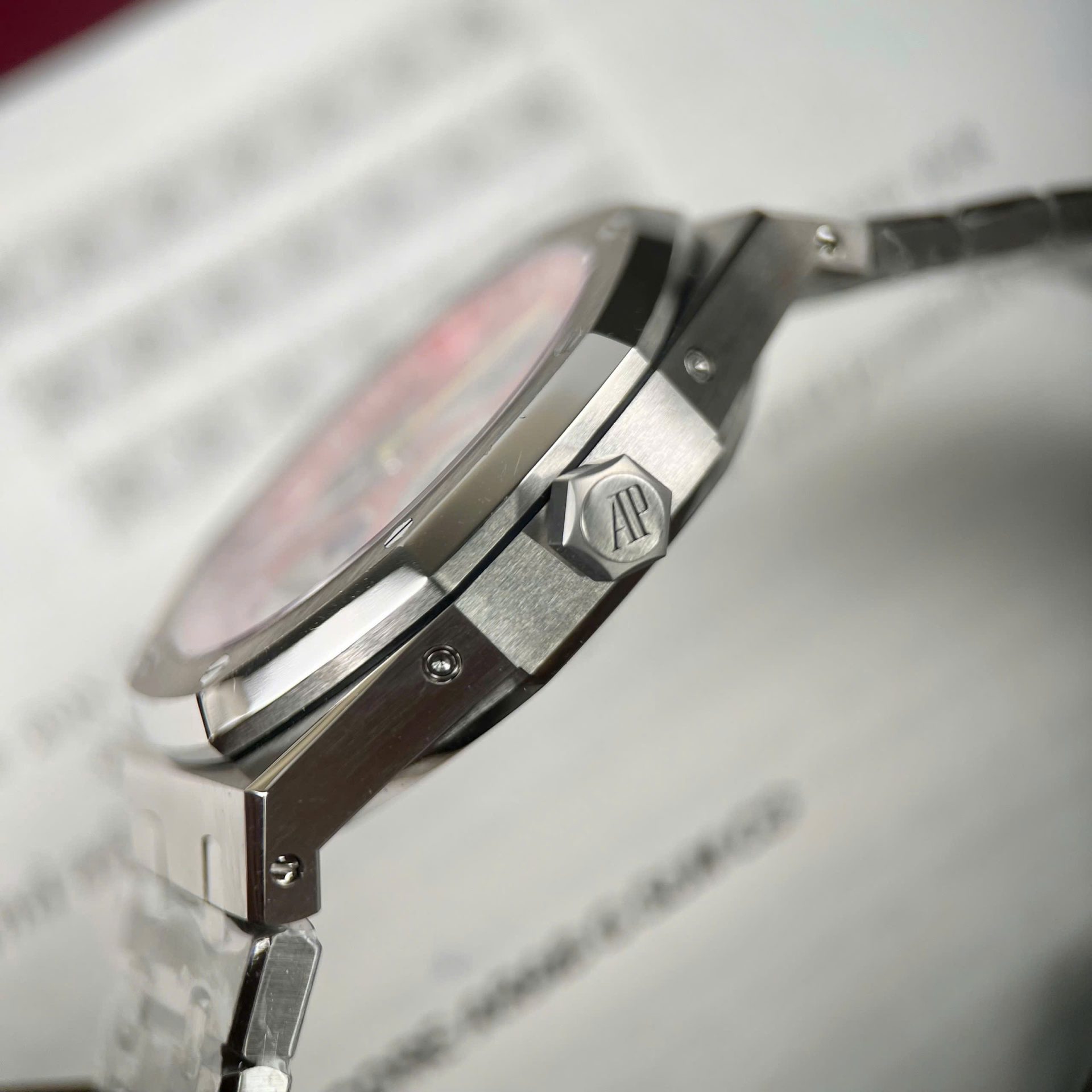 Audemars Piguet Super Clone Watch Royal Oak Chronogarph 26574ST Red Dial 41mm - Image 6