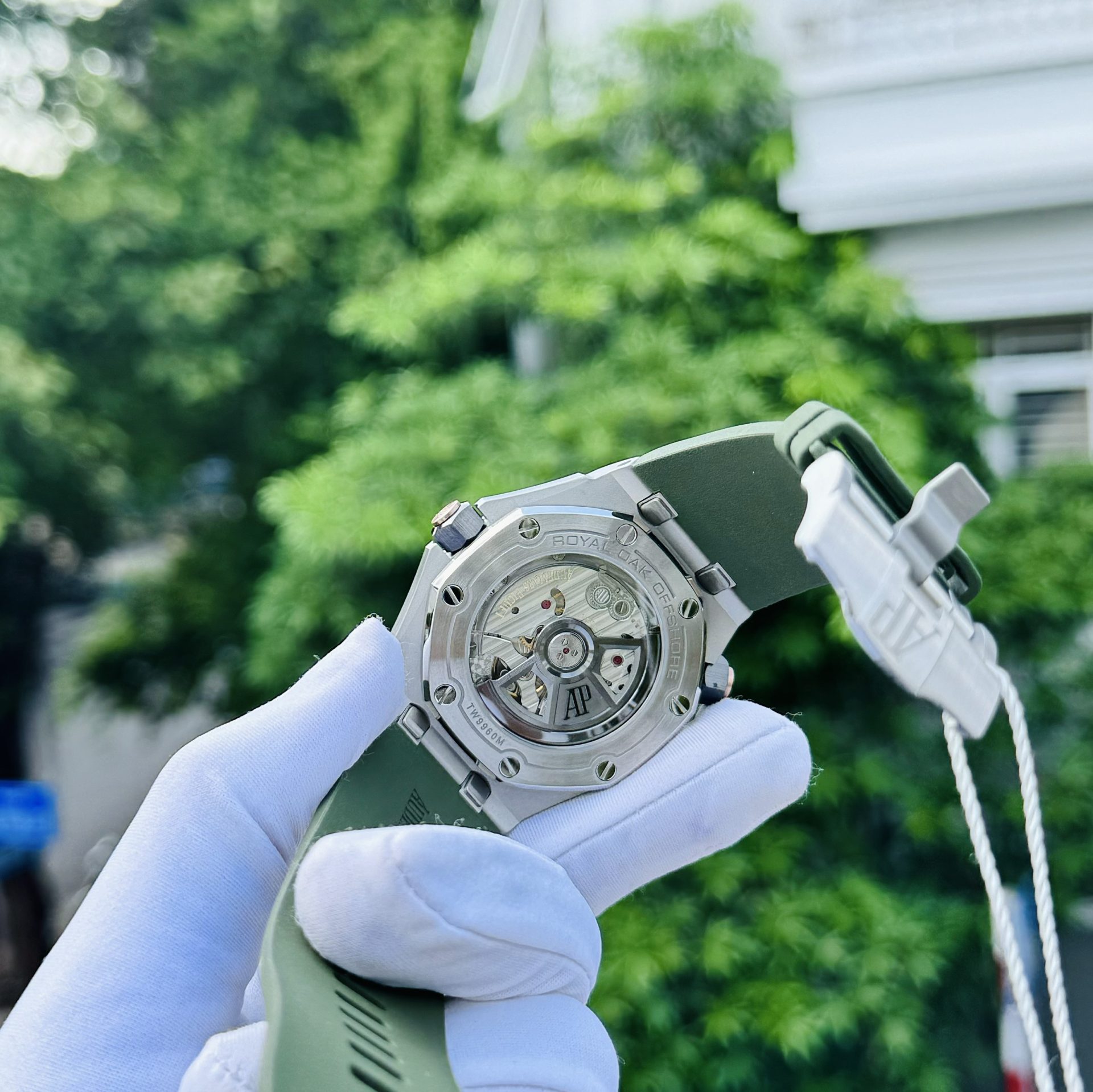 Audemars Piguet Super Clone Watches Royal Oak 15720ST Green Dial IP Factory 42mm - Image 6