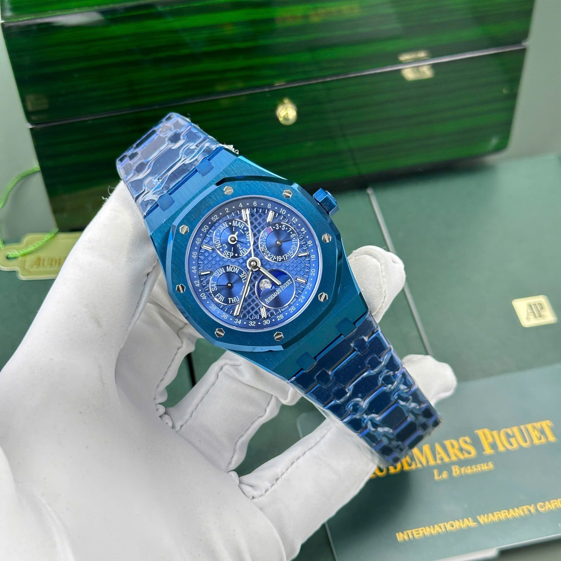 Audemars Piguet Royal Oak Perpetual Calendar 26579CS Super Clone Watch Blue BBR Factory 41mm - Image 2