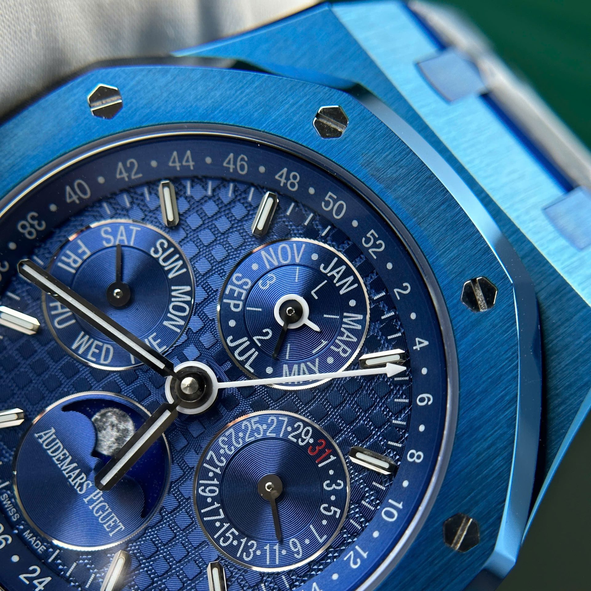 Audemars Piguet Royal Oak Perpetual Calendar 26579CS Super Clone Watch Blue BBR Factory 41mm - Image 5
