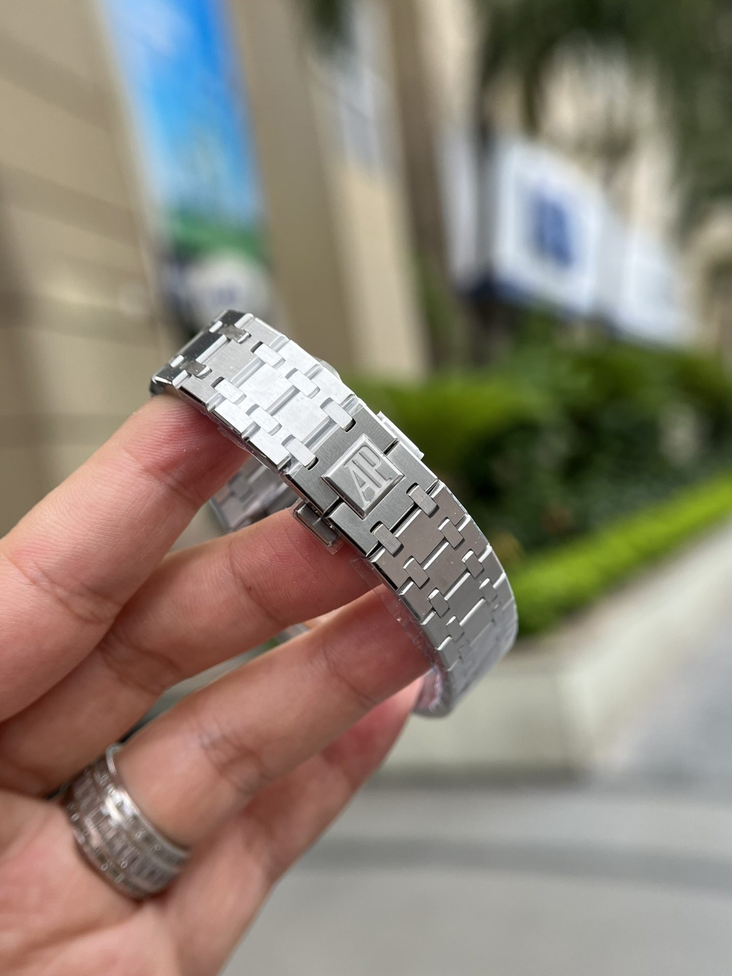 Audemars Piguet Super Clone Watch Royal Oak White Dial Metal Wire 34mm - Image 8