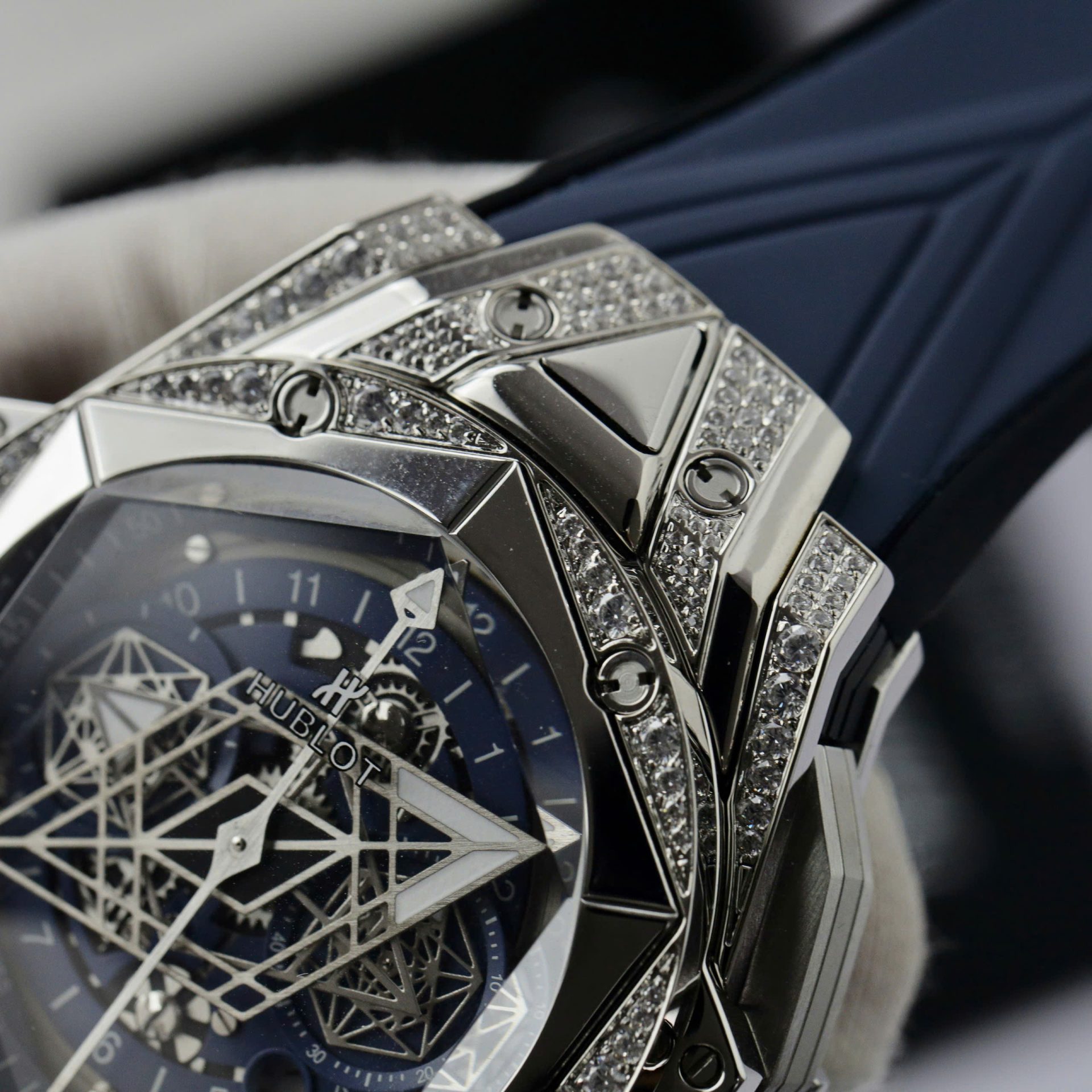 Hublot Big Bang Sang Bleu II Super Clone Watch Blue HB Factory 44mm - Image 5