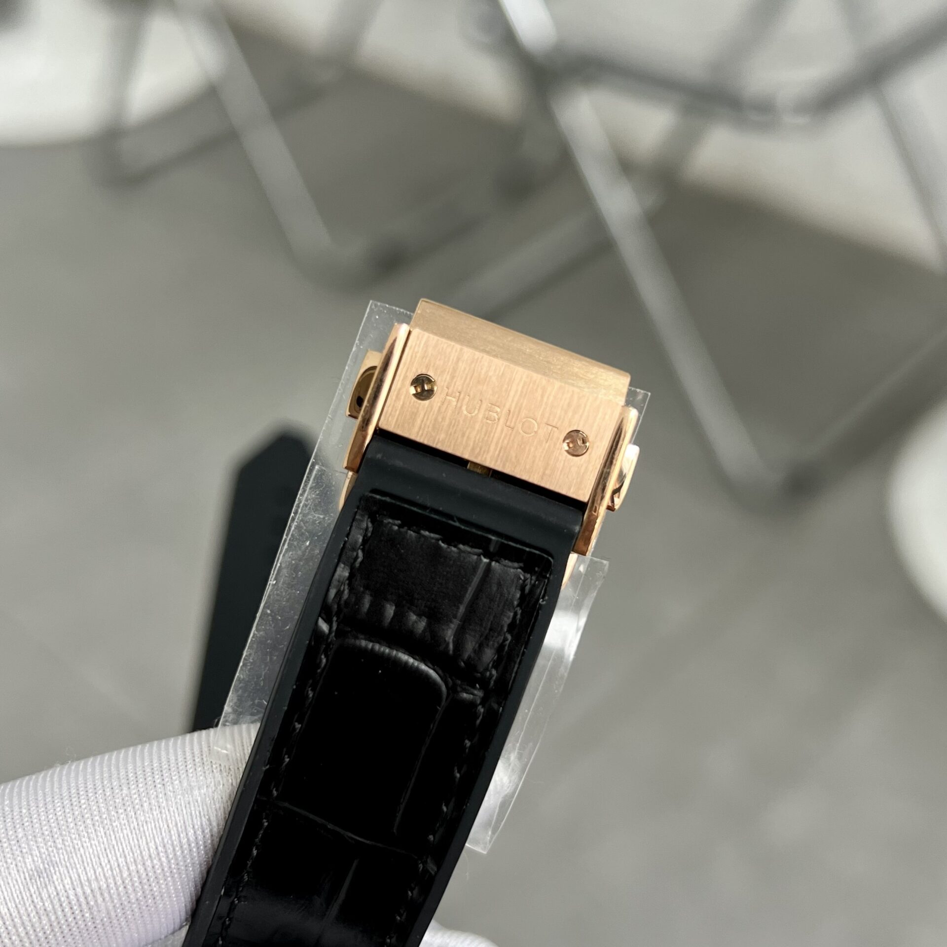 Hublot Replica Watch Classic Fusion King Gold With Diamonds Case HB Factory 38mm - Image 7