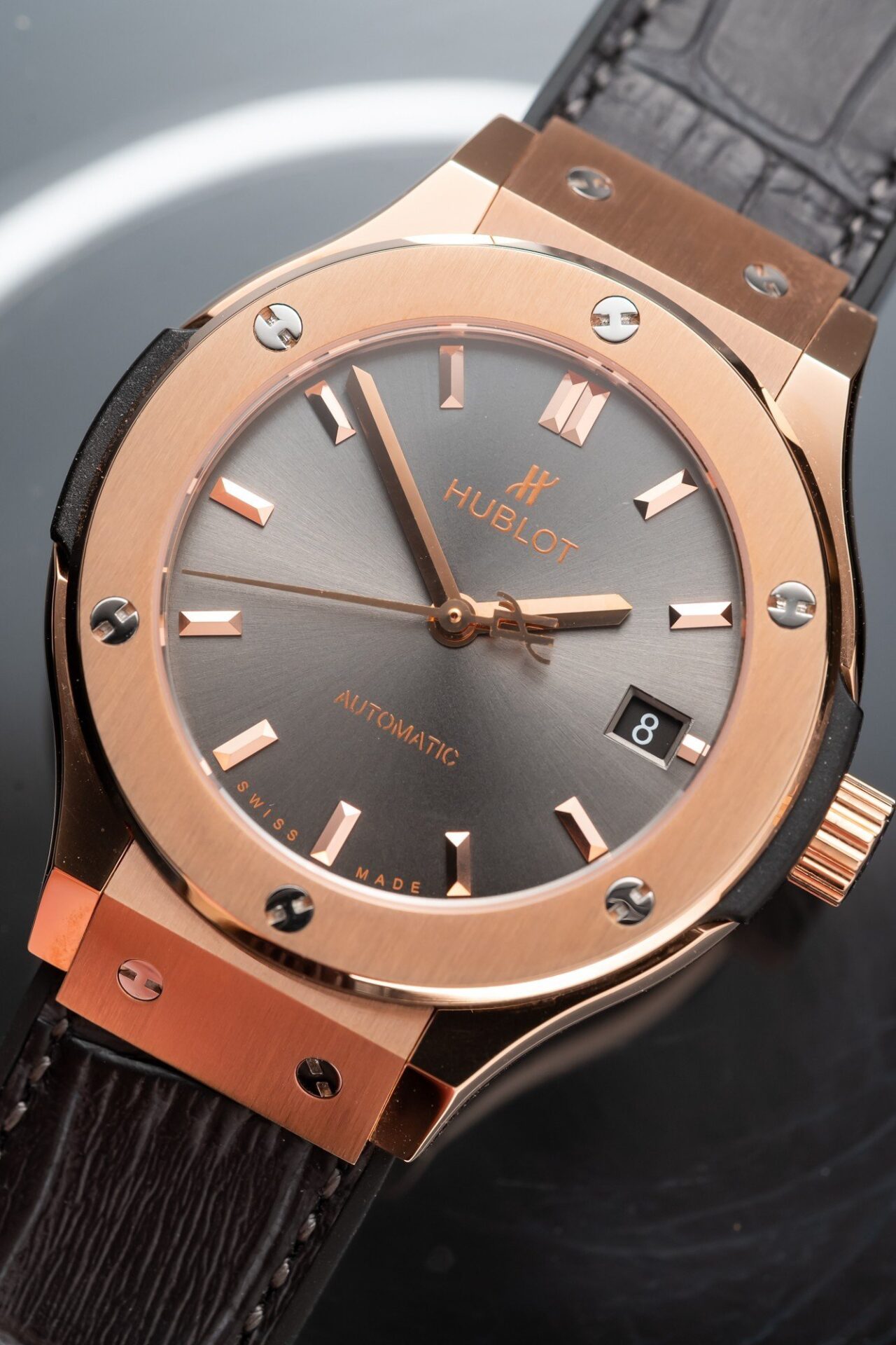 Hublot Classic Fusion King Gold Gray Dial Replica Watch JJF Factory 38mm - Image 4