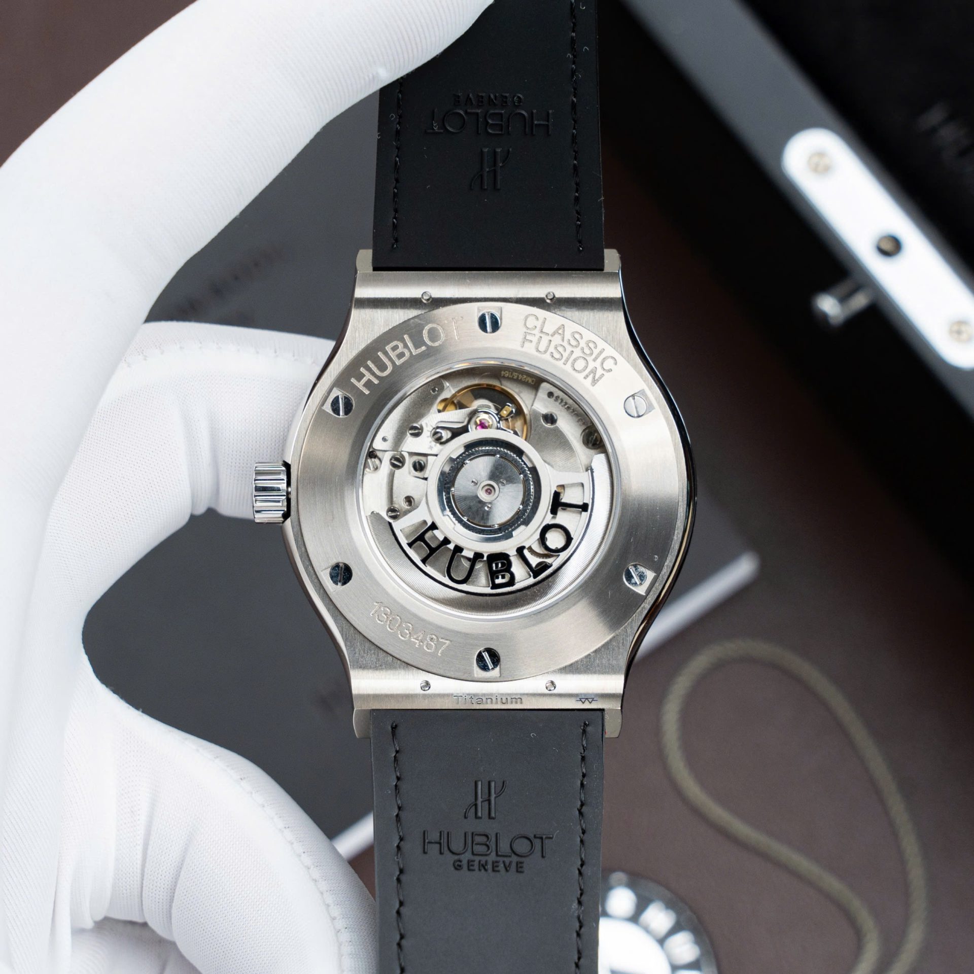 Hublot Classic Fusion Titanium Black Copies Watch Movement SW300 Weight 84 Gram Custom 42mm - Image 7